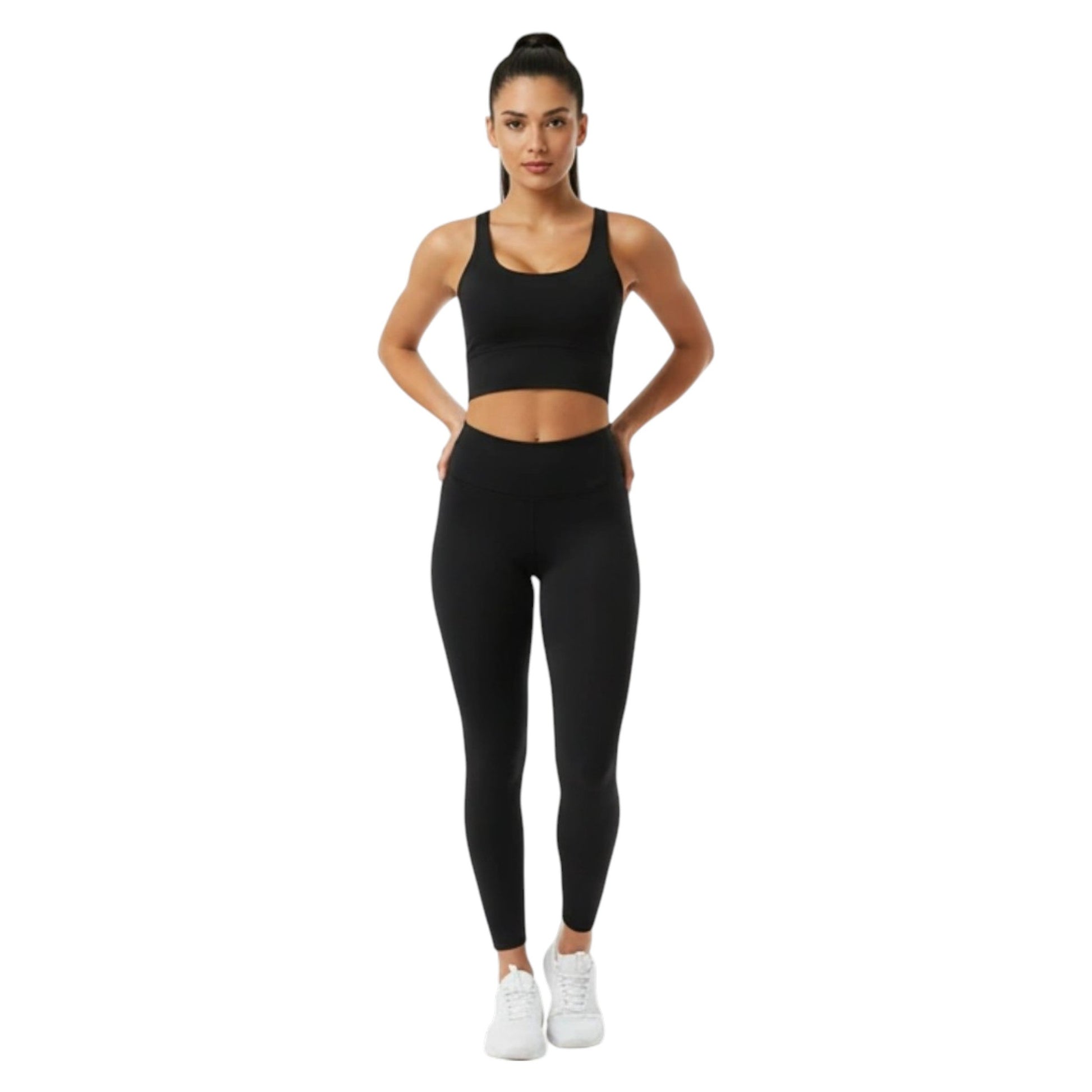 Women's Plain Sport Bra,Black