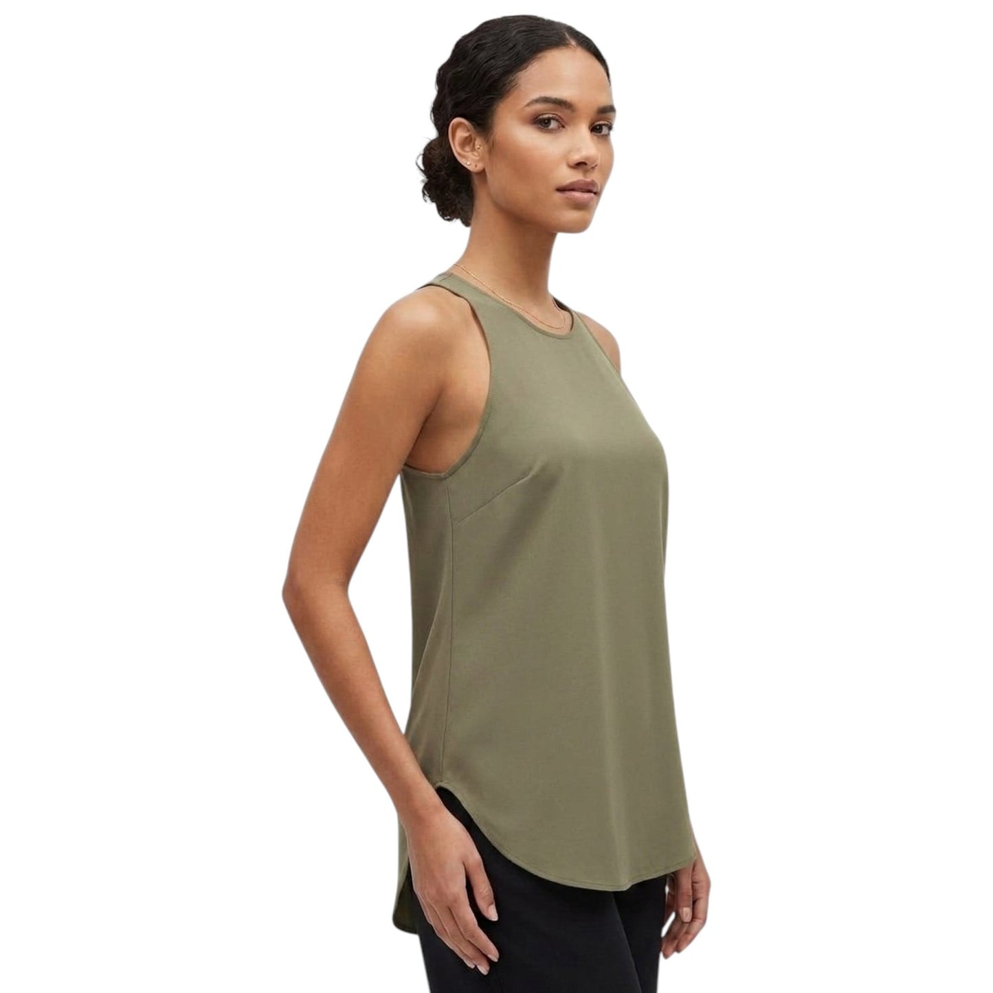 Wome's Plain Top,Olive