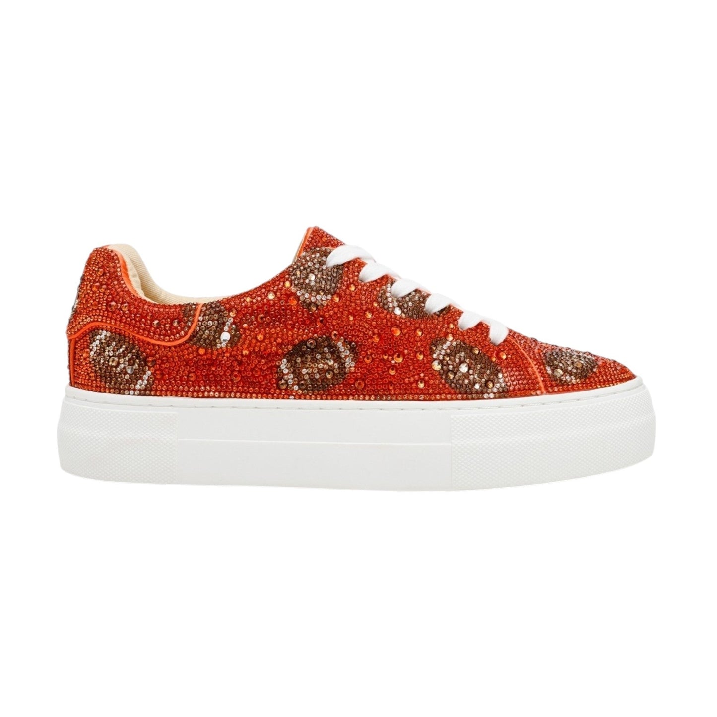 Women's Rhinestones Shoes,Dark Coral
