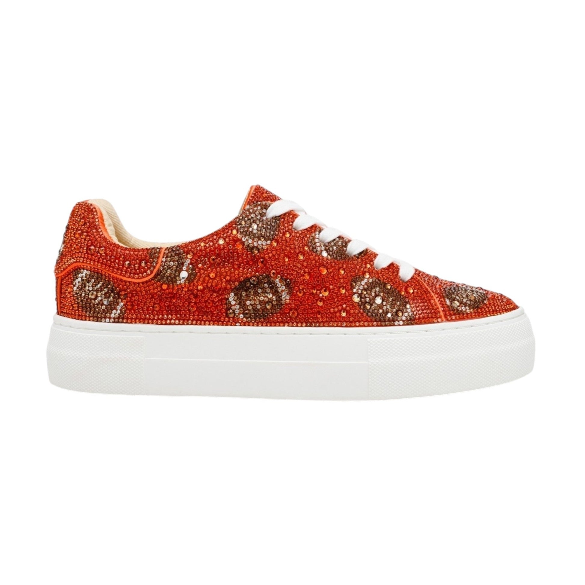 Women's Rhinestones Shoes,Dark Coral