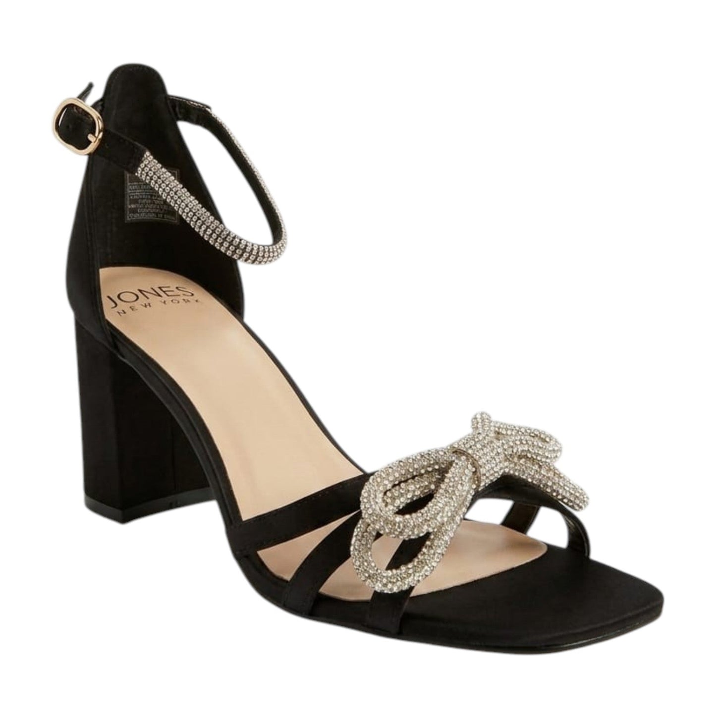 Women's Rhinestones Heeled Shoes,Black