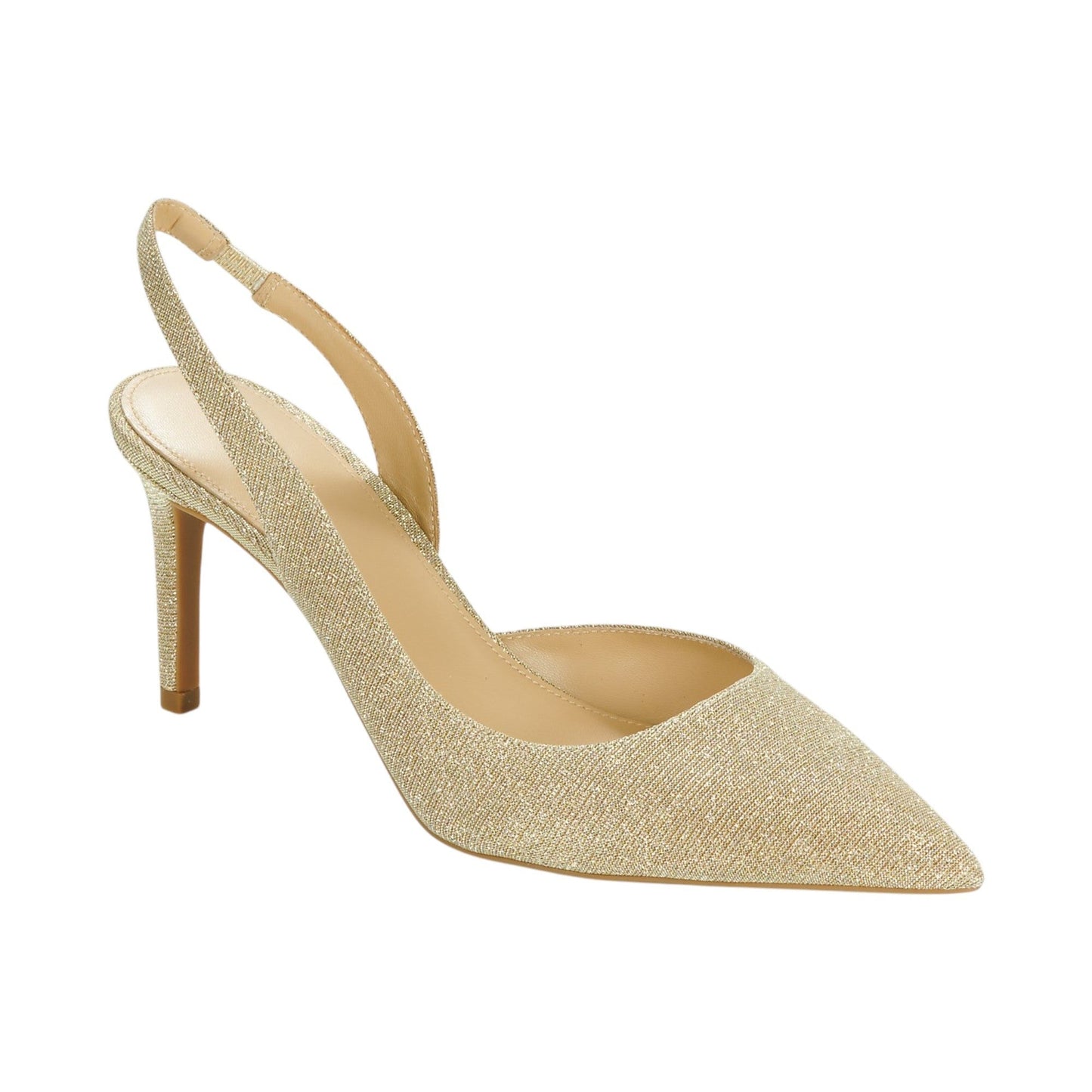Women's Glitter Heeled Shoes,Gold