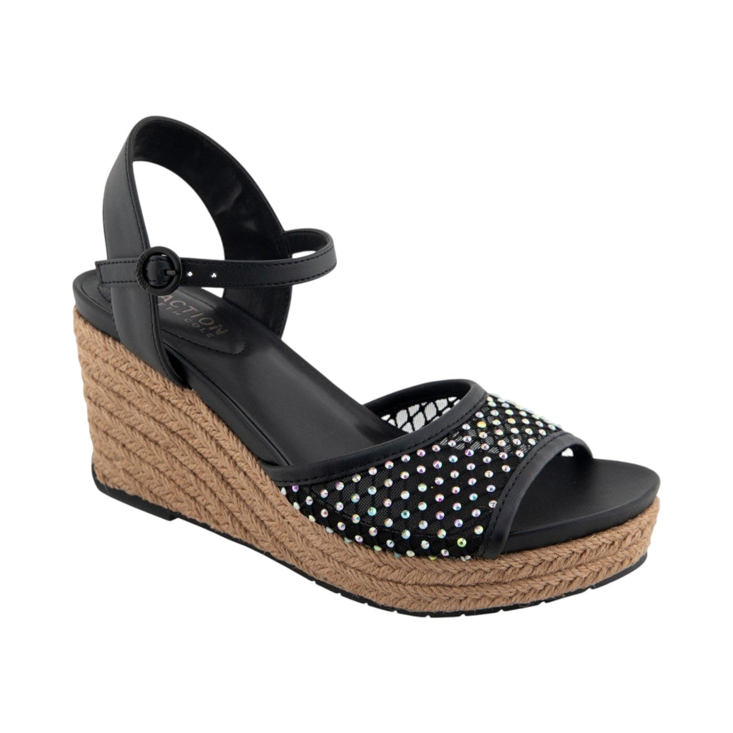 Women's Rhinestones Heeled Shoes,Black