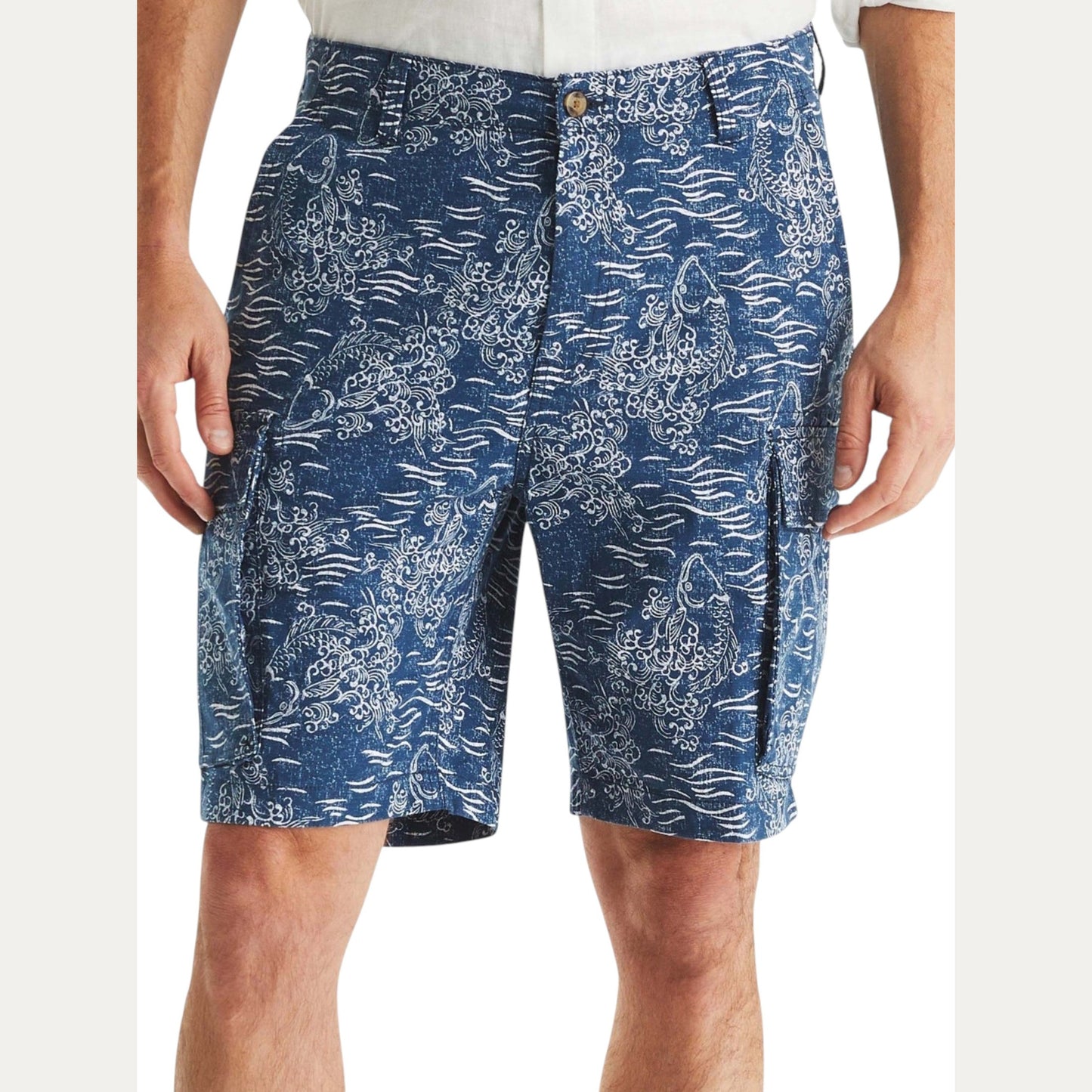 Men's Printed Short,Navy