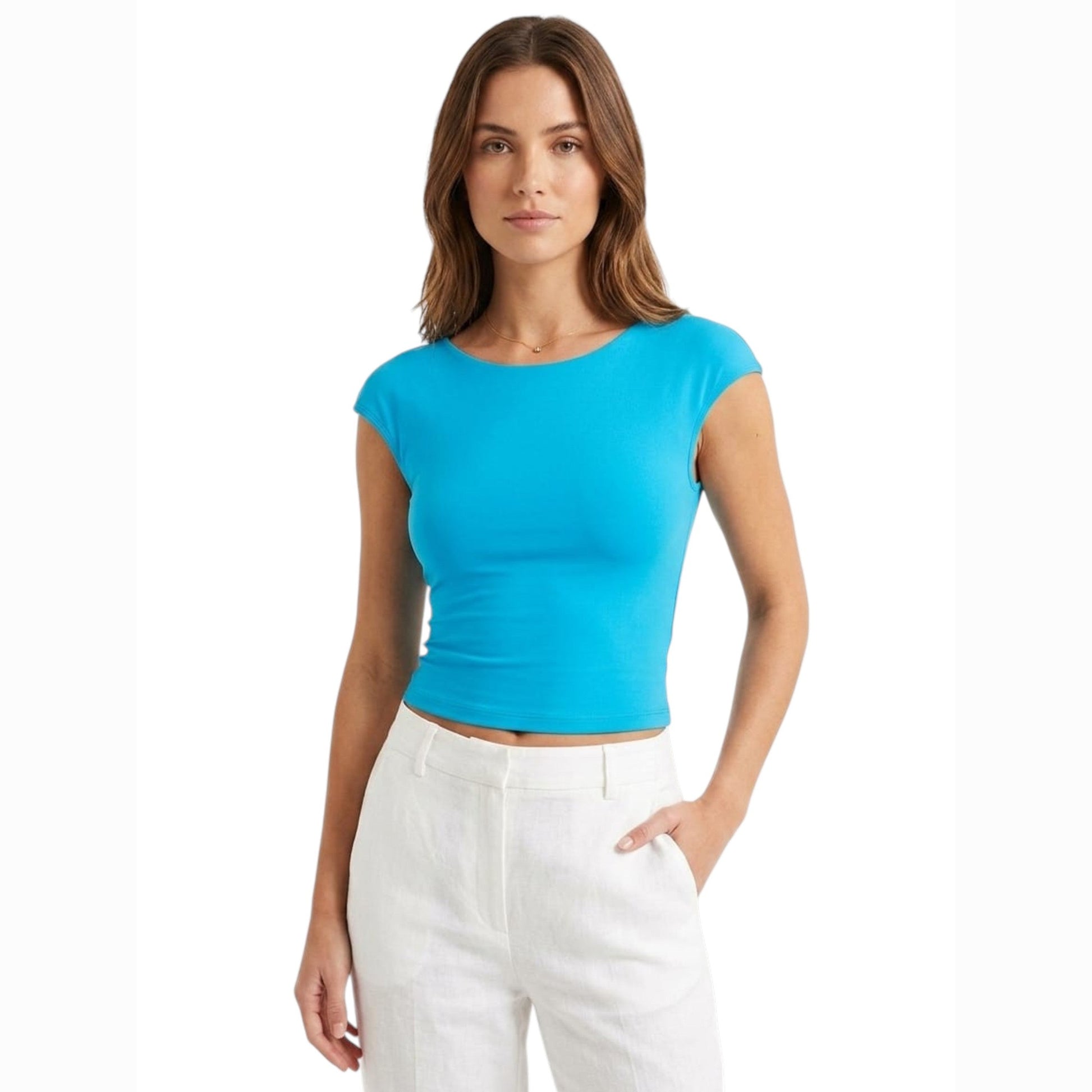 Women's Plain Top,Blue