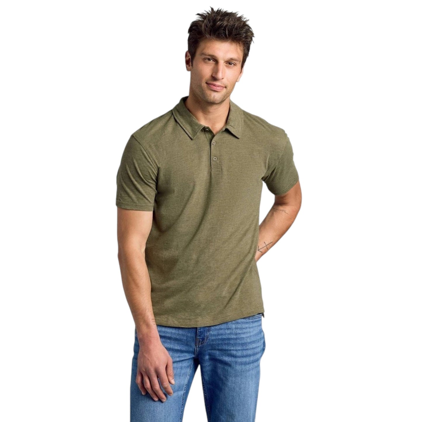 Men's Knitted Top,Olive
