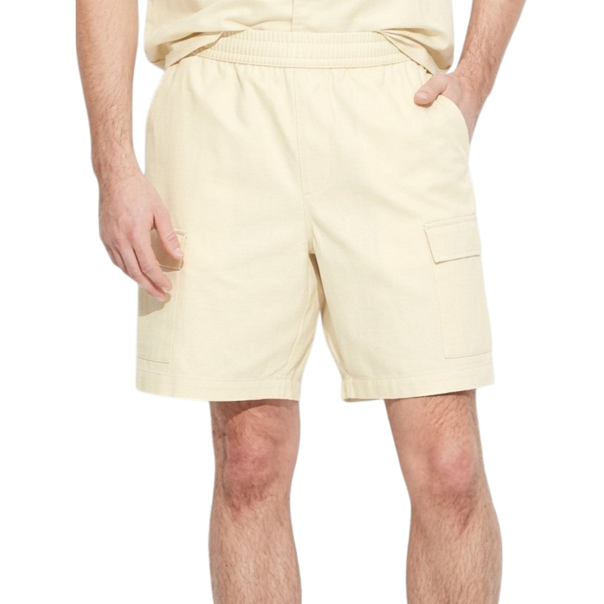 Men's Plain Short,Light Beige