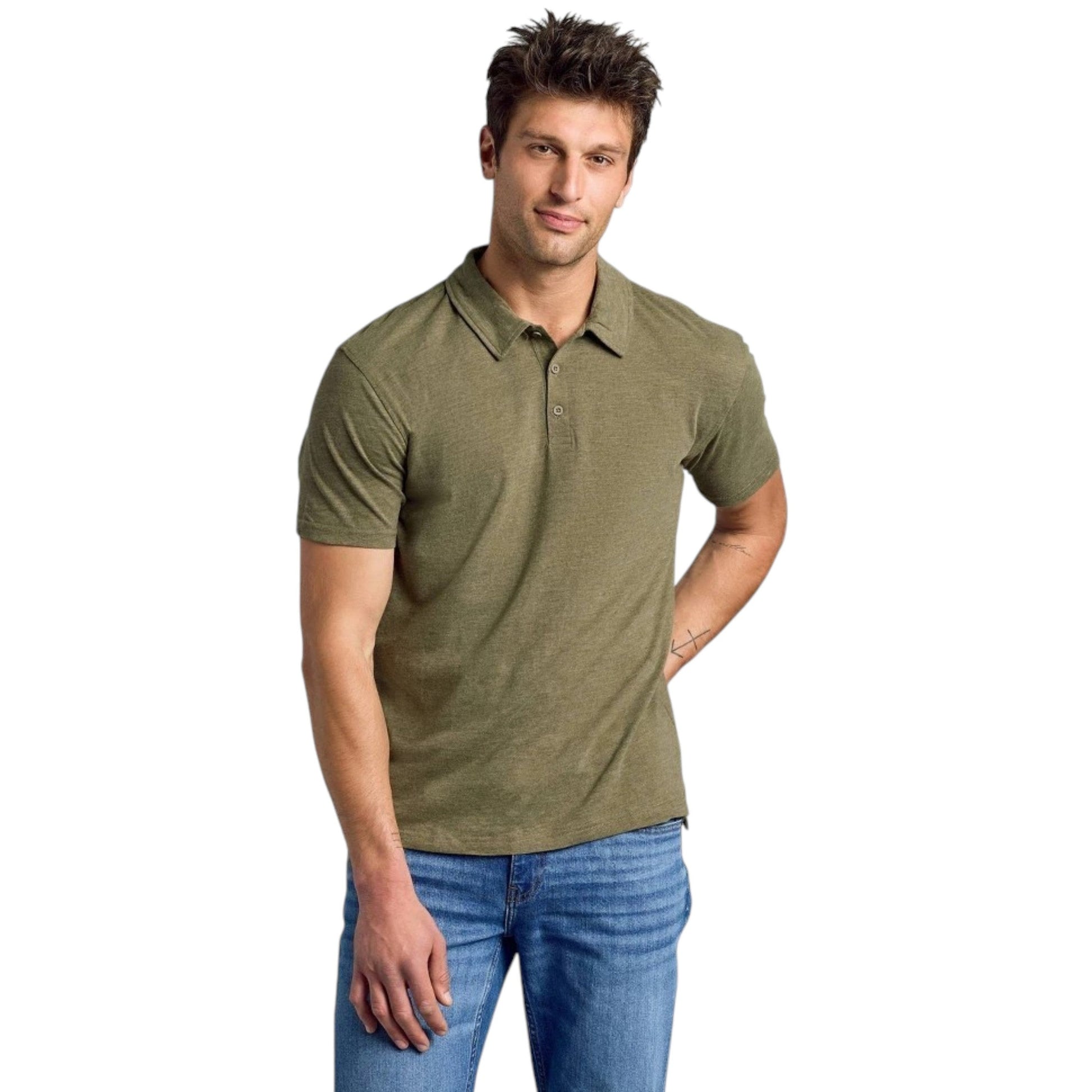 Men's Textured Top,Olive