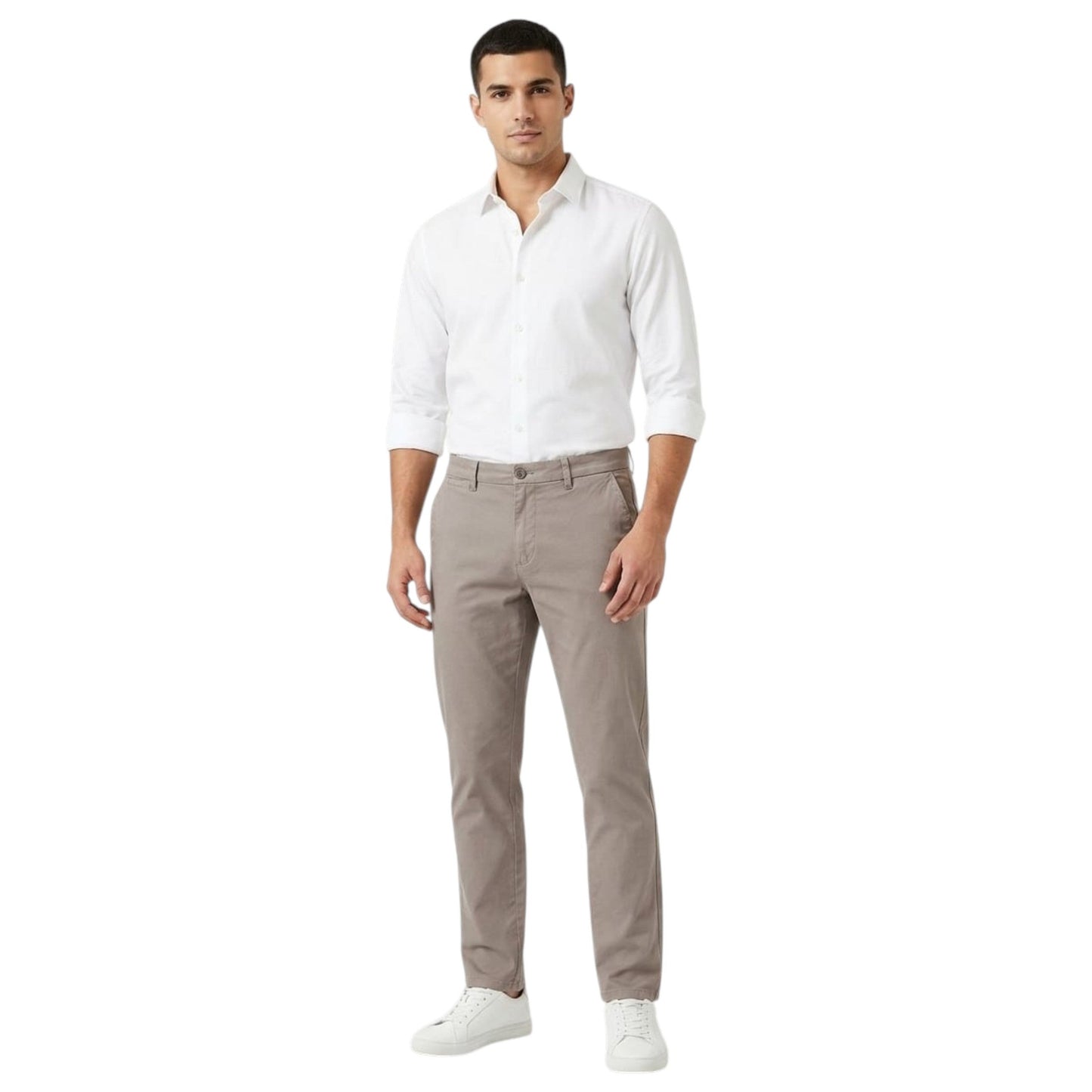 Men's Plain Pant,Dark Beige