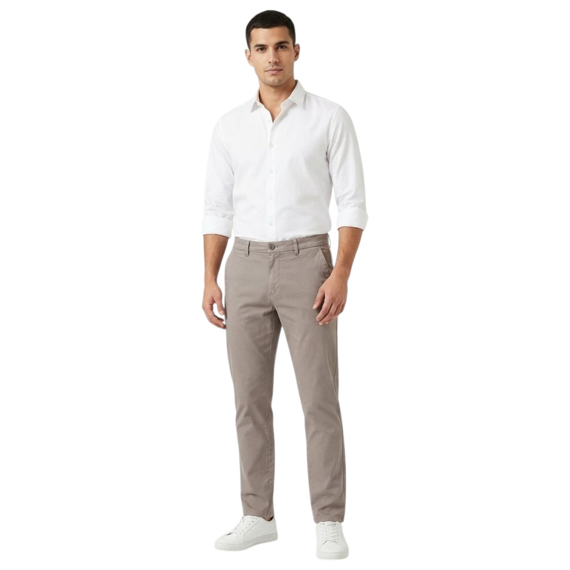 Men's Plain Pant,Dark Beige