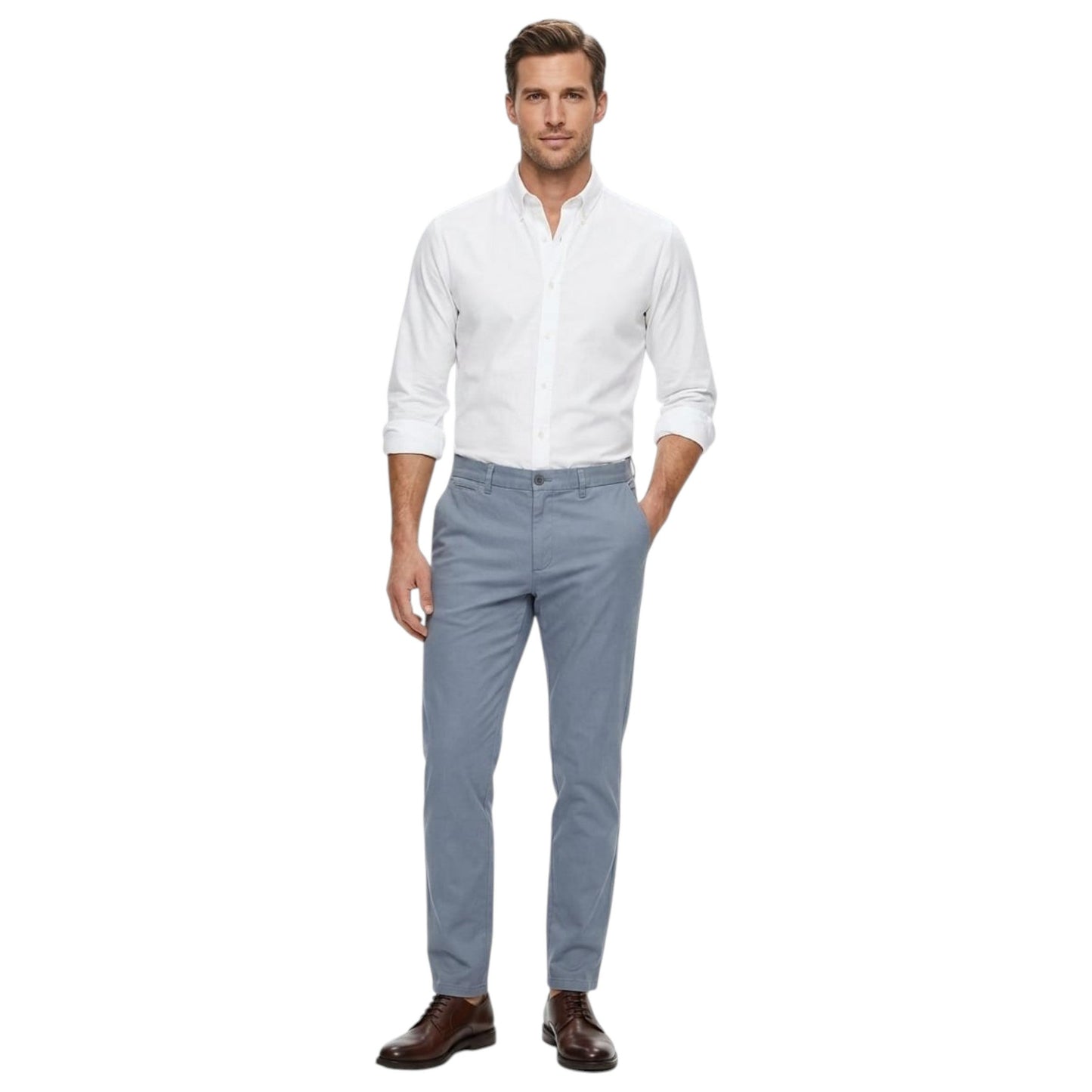 Men's Plain Pant,Light Blue