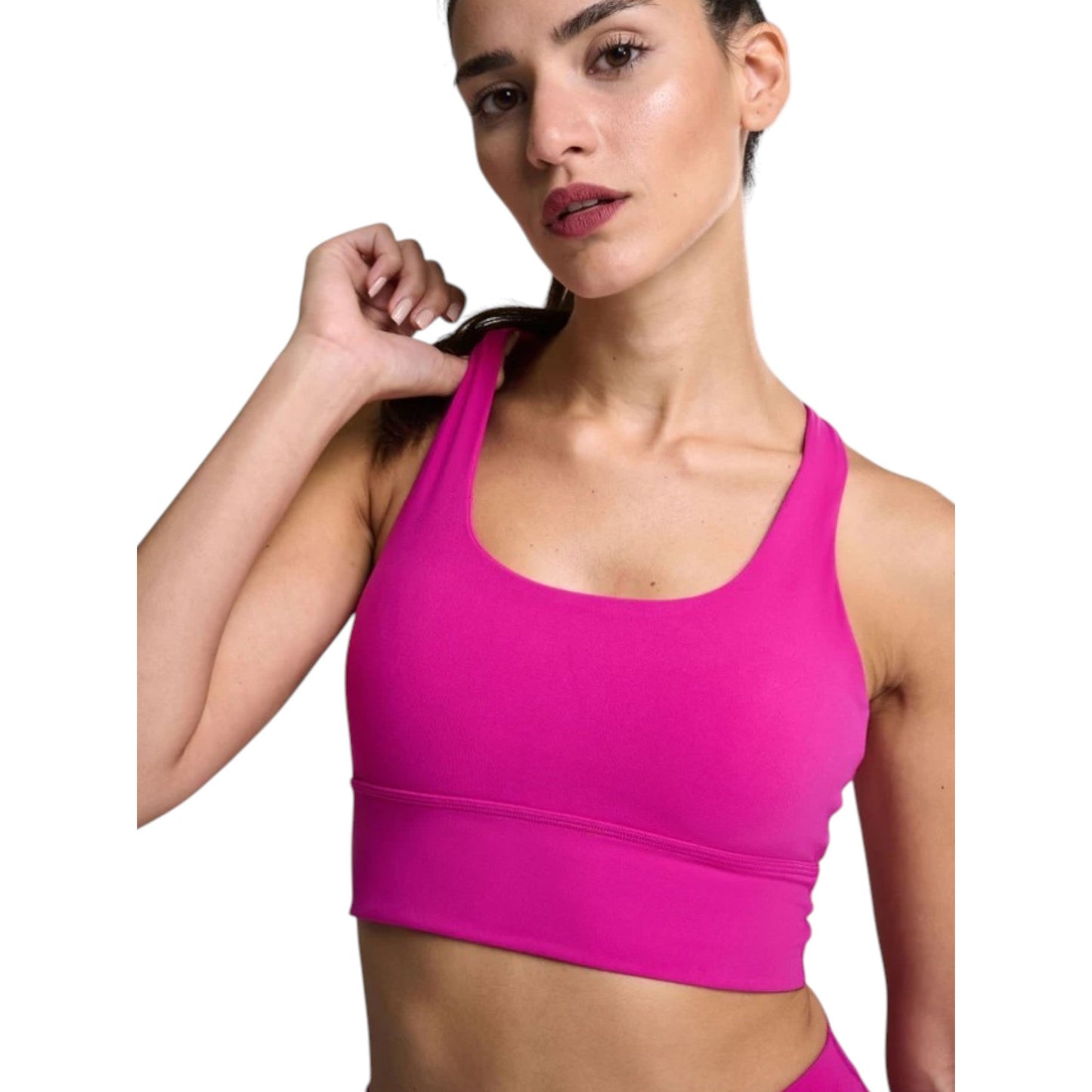 Women's Plain Sport Bra,Pink