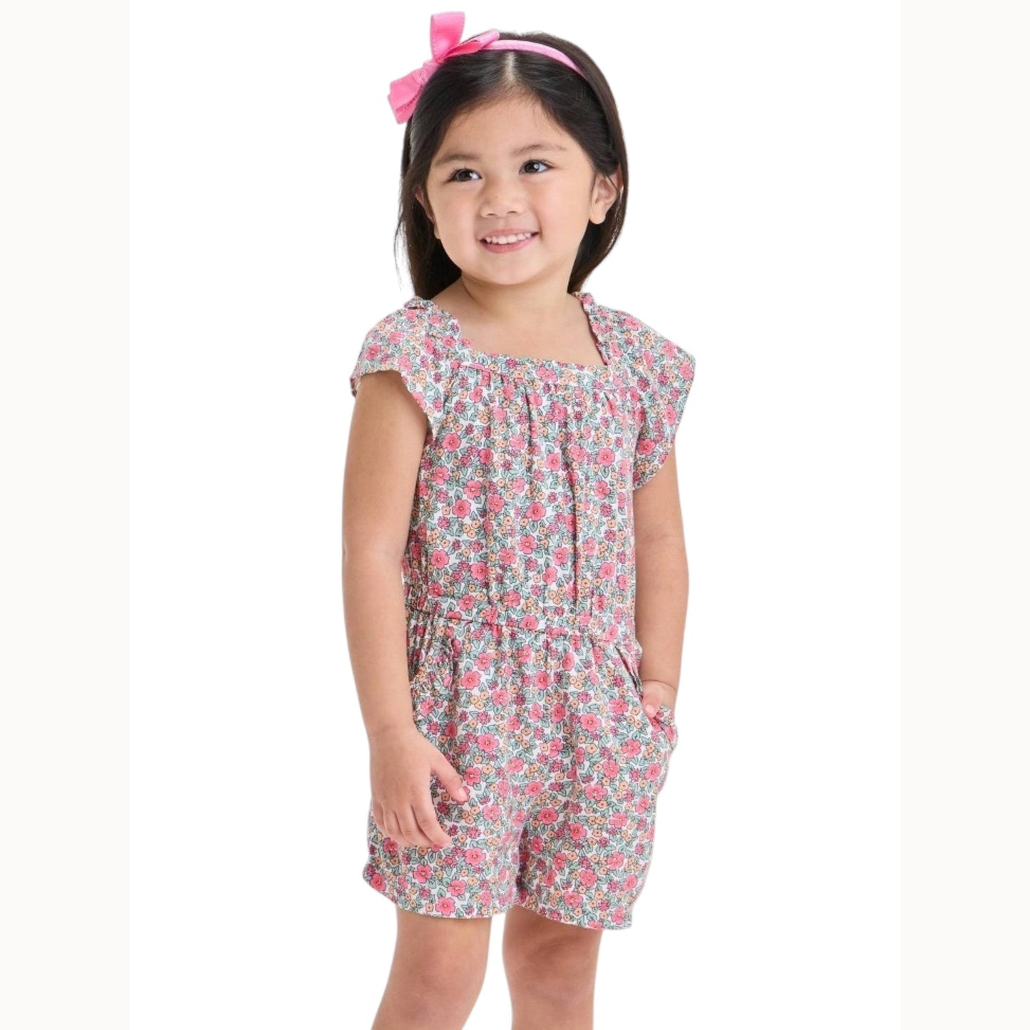 Kids Girl's Floral Printed Jumpsuit,Multi