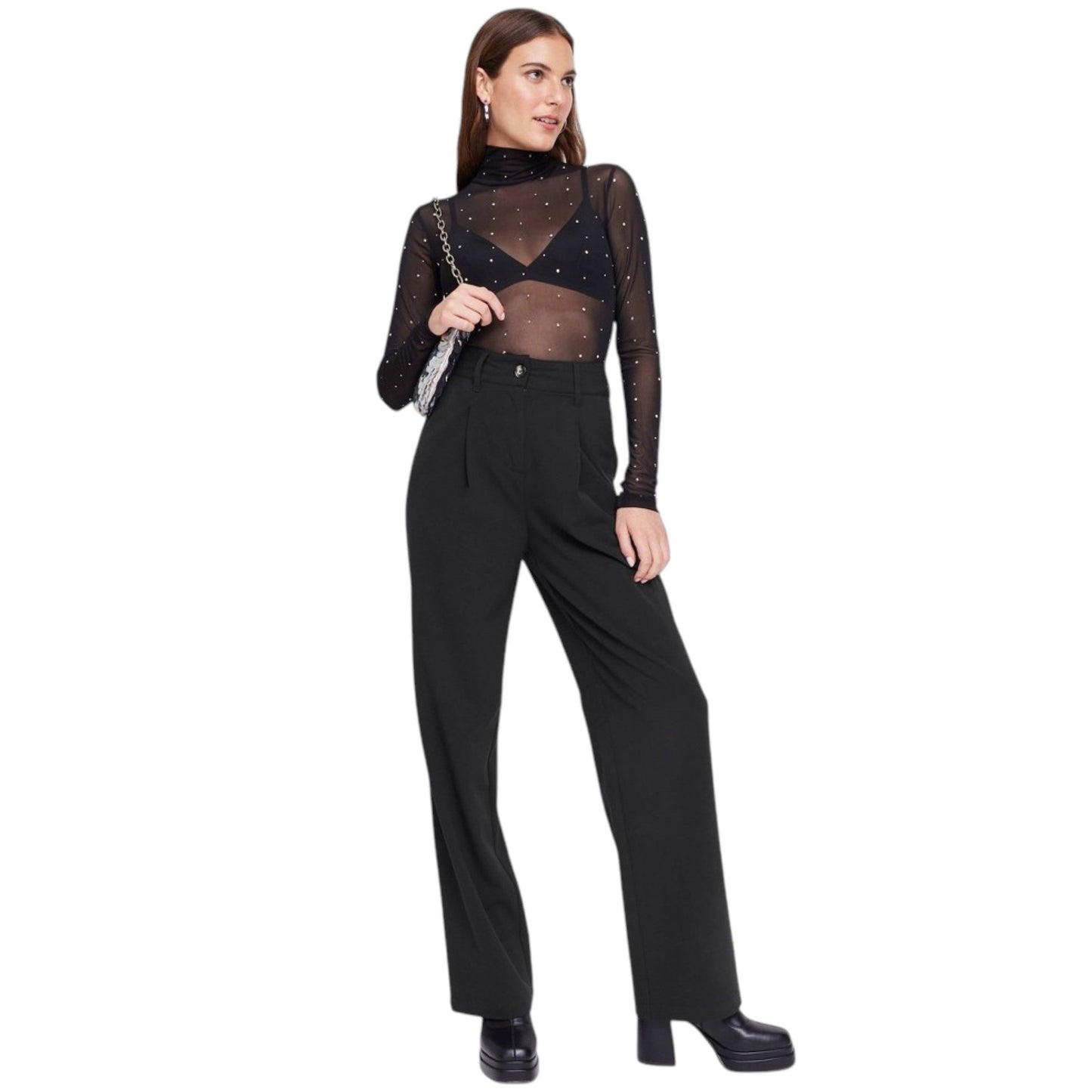 Women's Plain Pant,Black
