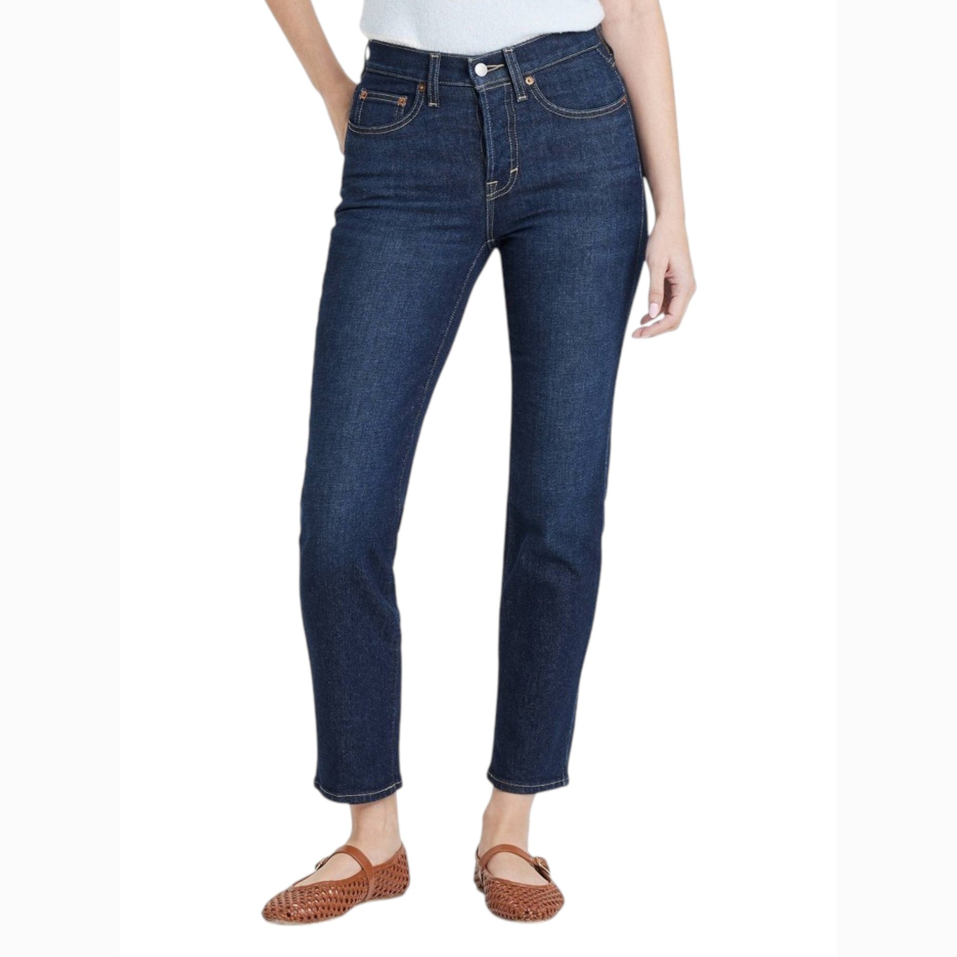 Women's Plain Jeans,Navy