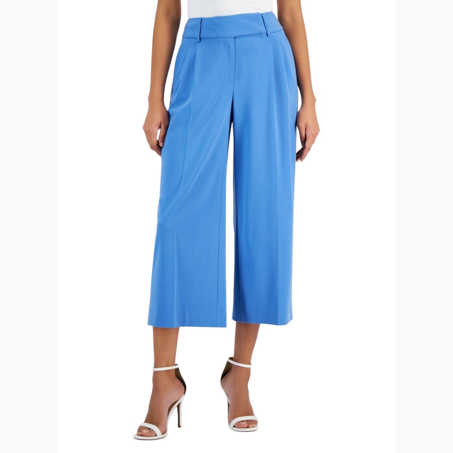 Women's Plain Capri Pant,Blue