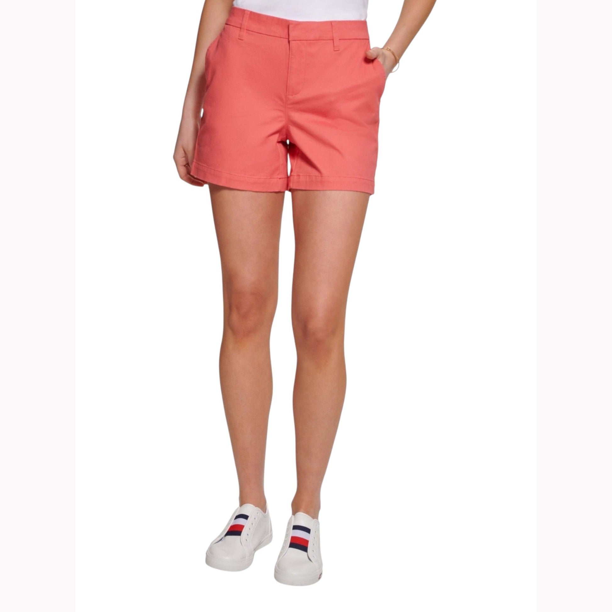 Women's Plain Short,Coral