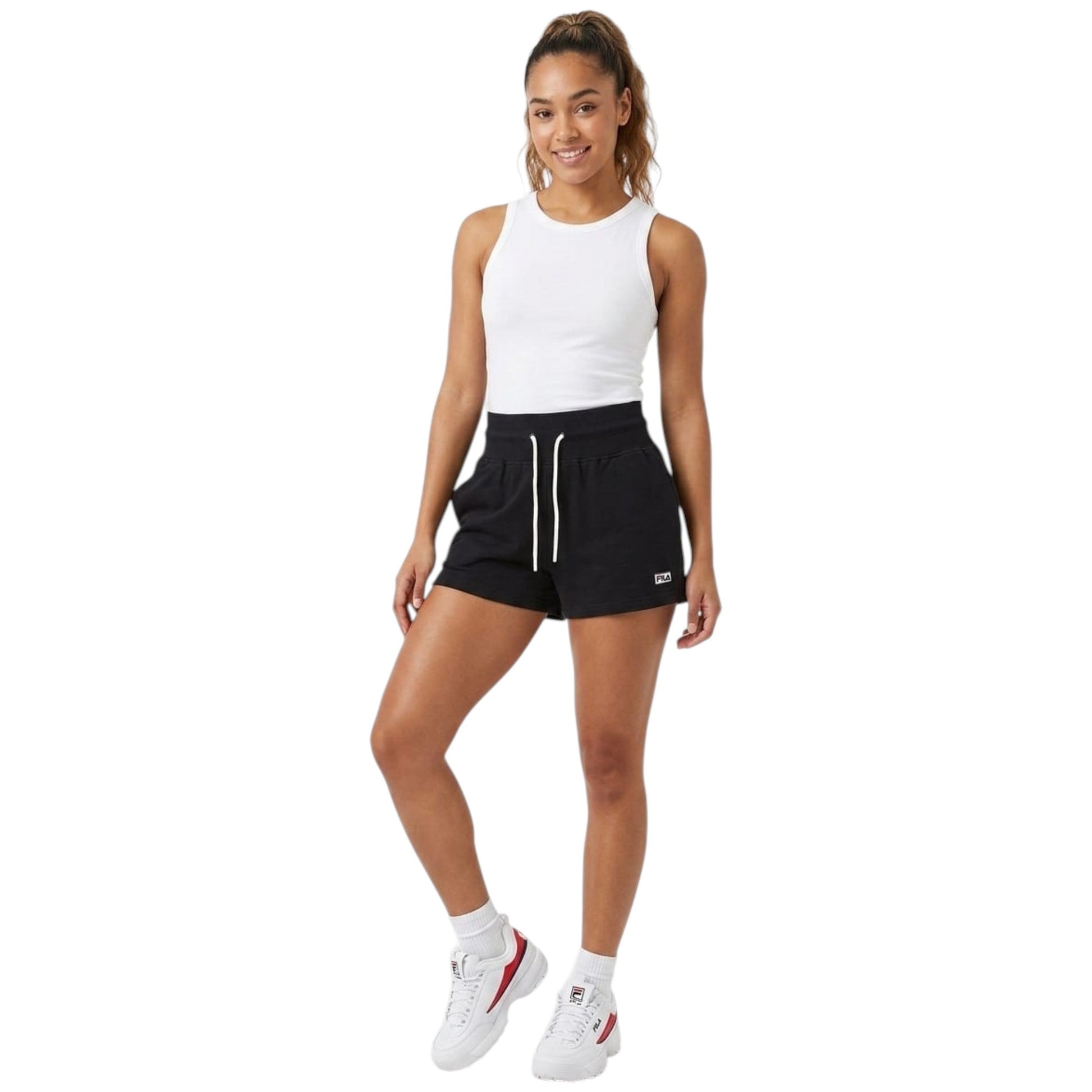 Women's Plain Solid Short,Black