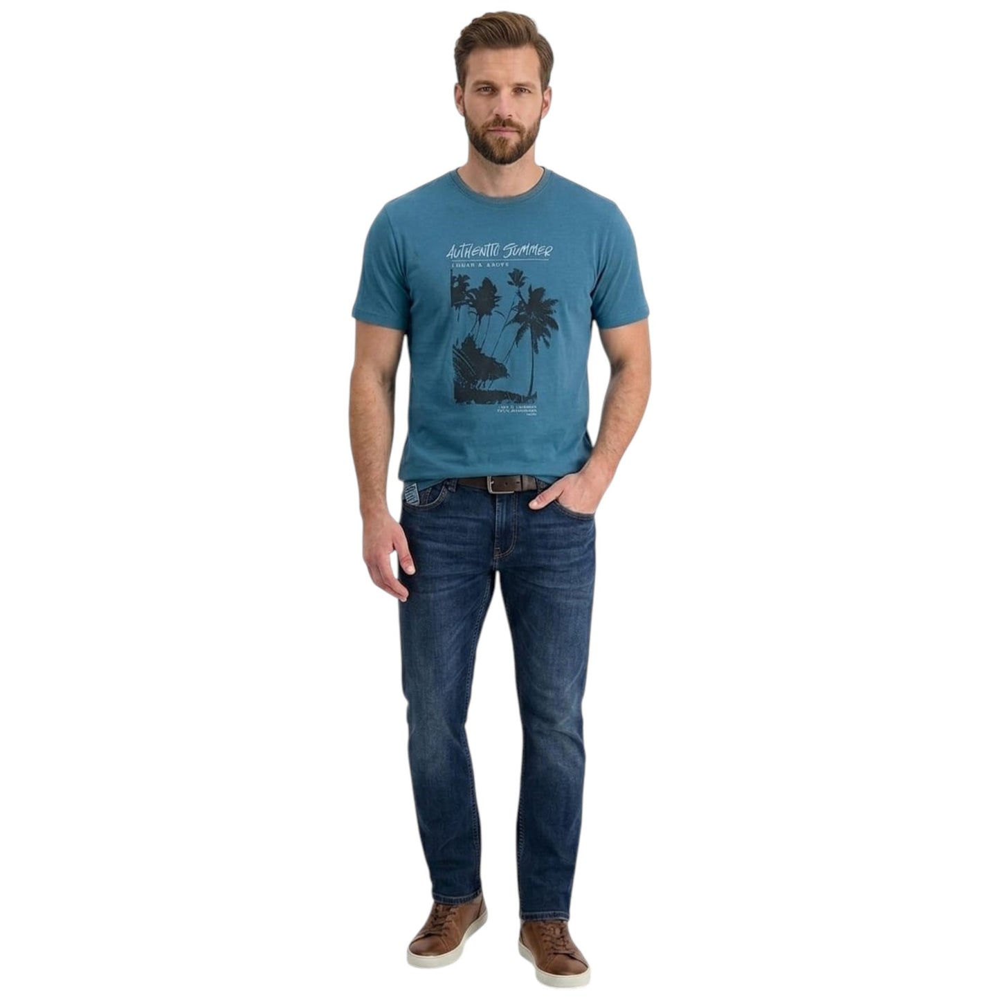 Men's Printed Top,Navy