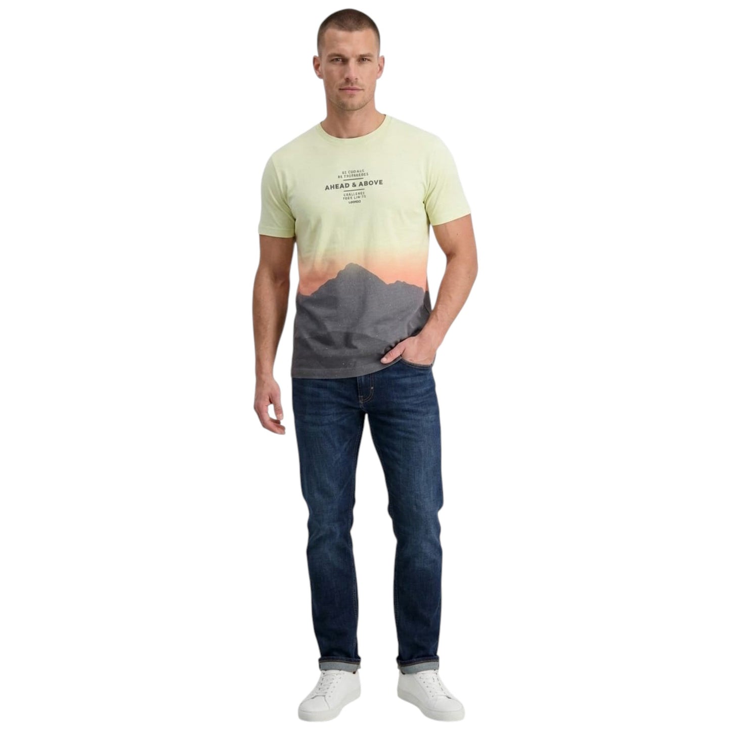 Men's Colorblocked Top,Multi