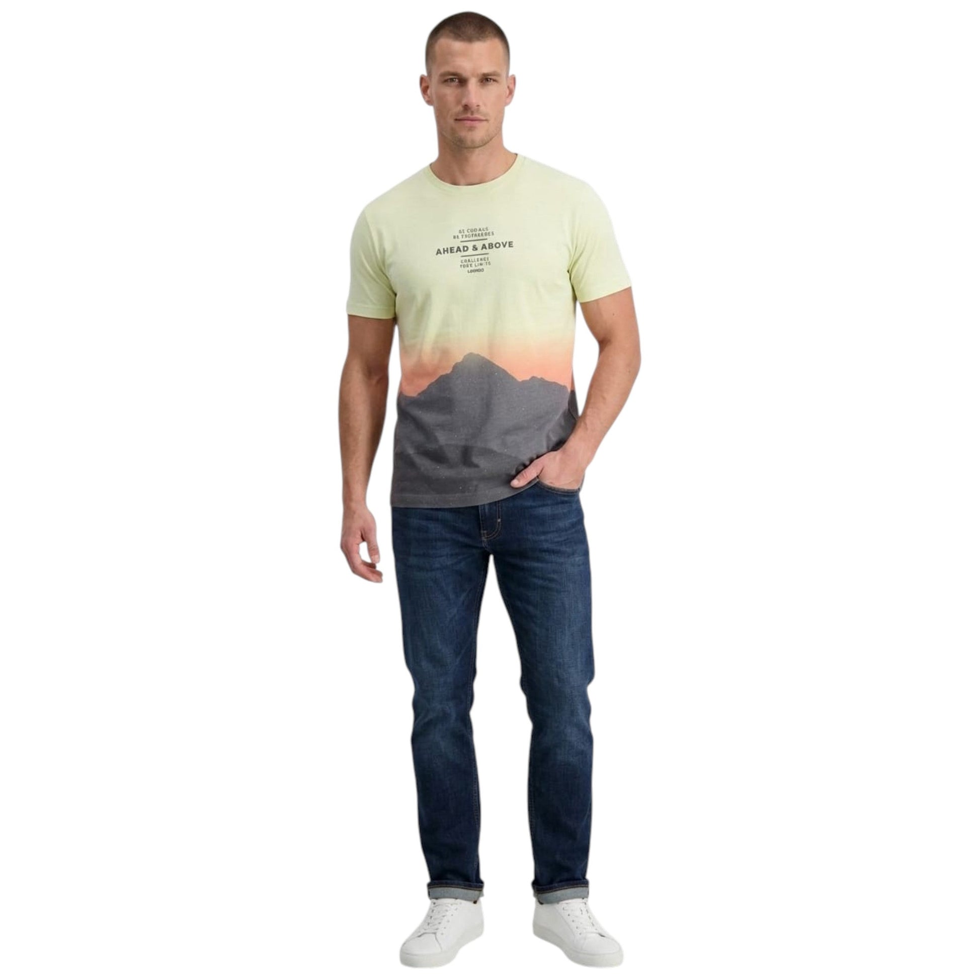 Men's Colorblocked Top,Multi