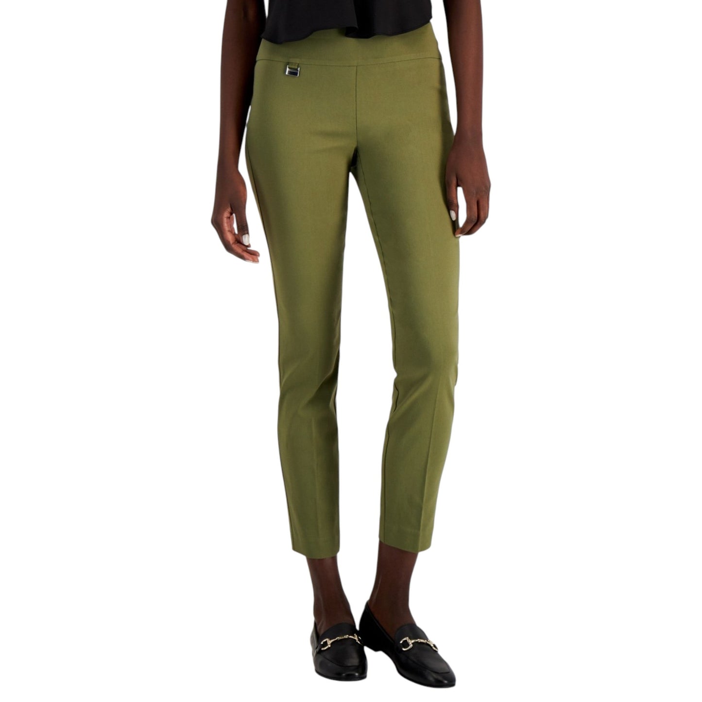 Women's Plain Solid Pant,Olive