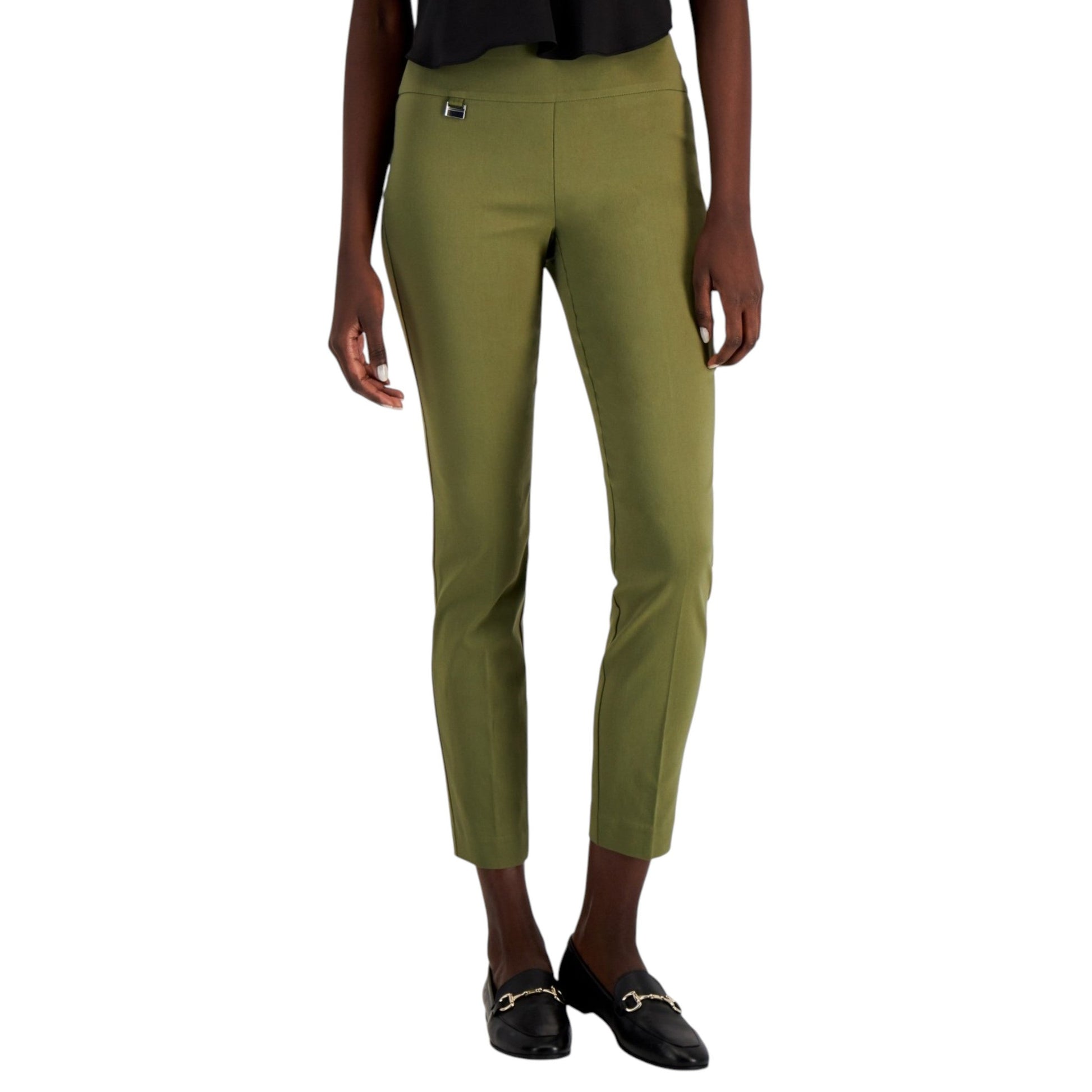 Women's Plain Solid Pant,Olive