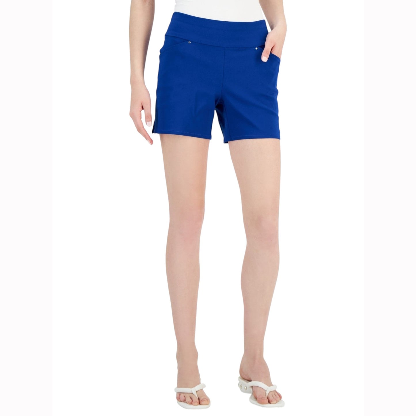 Women's Plain Solid Short,Navy Blue