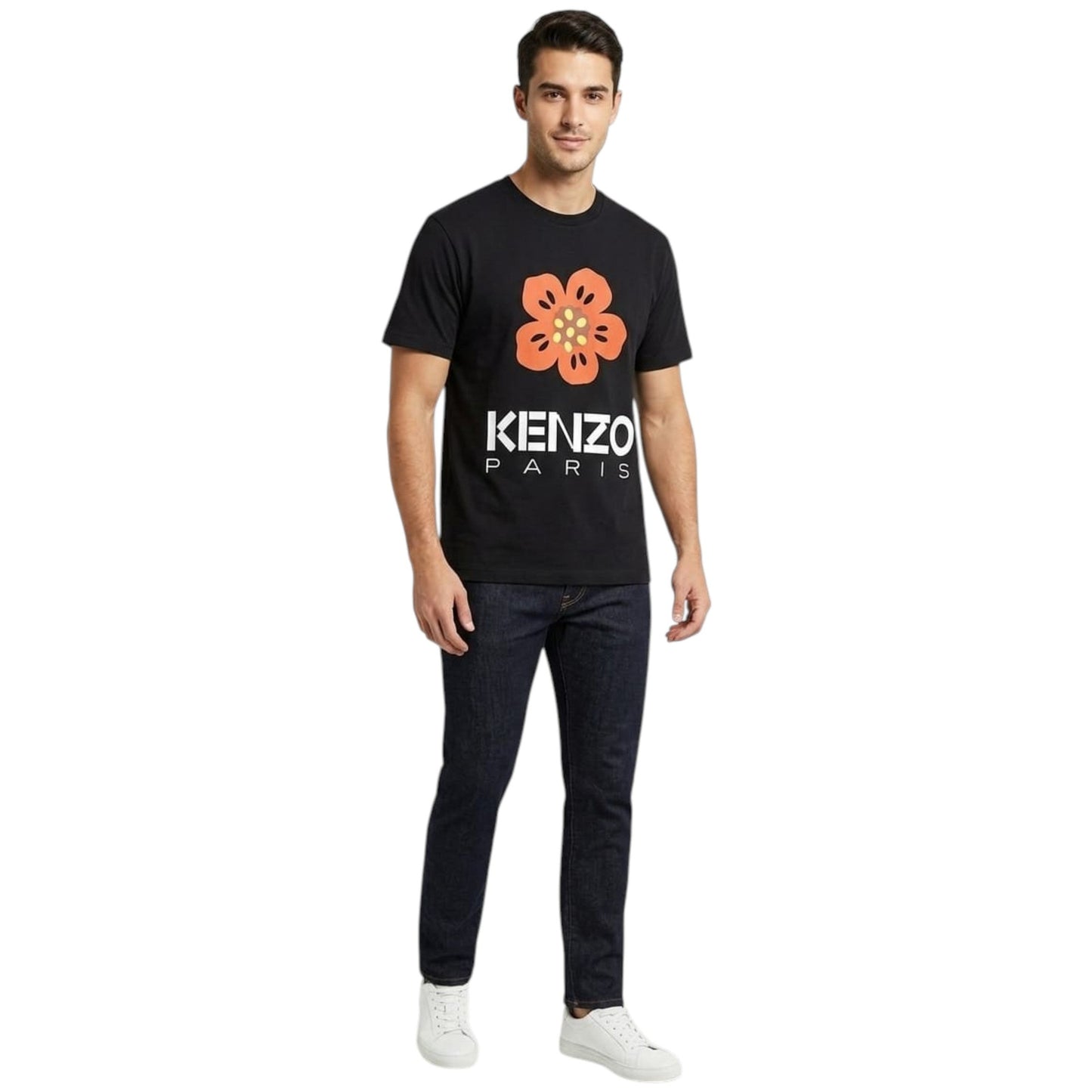 Men's Brand Logo Printed Top,Black