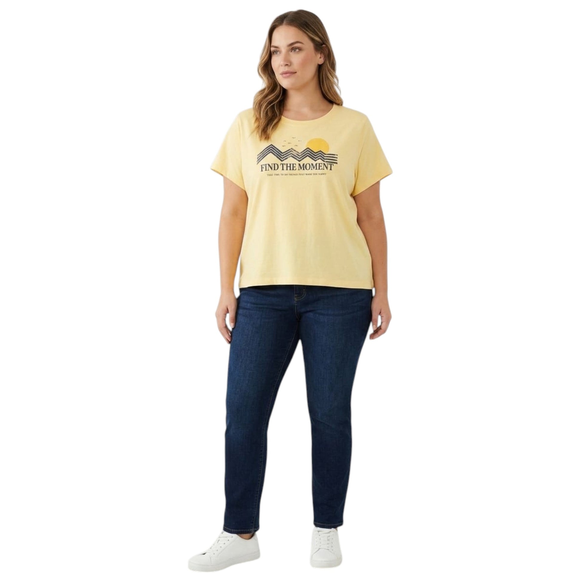 Women's Printed Top,Yellow