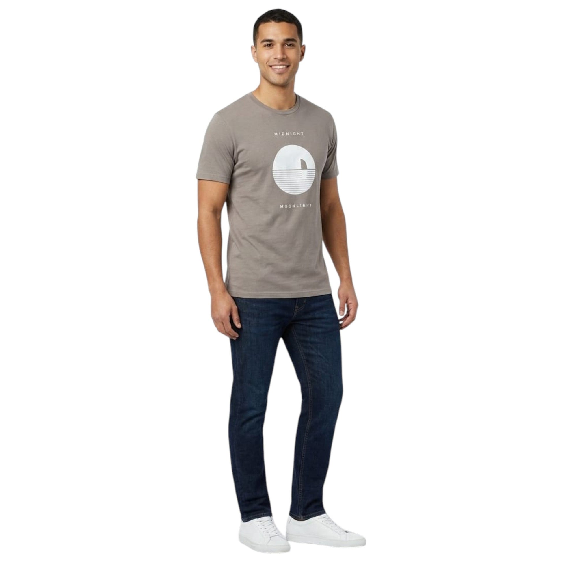 Men's Printed Top,Dusty Brown