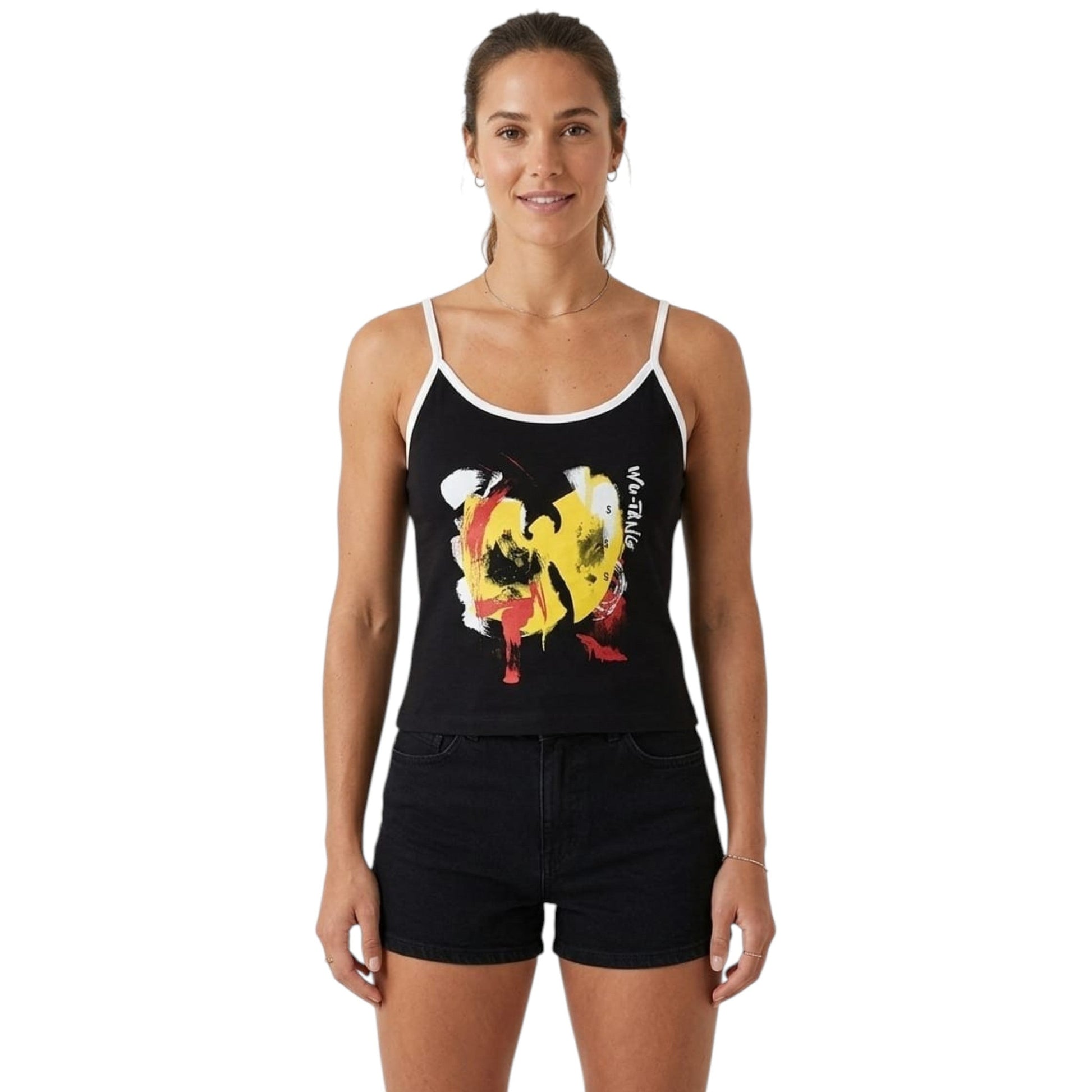 Women's Printed Top,Black