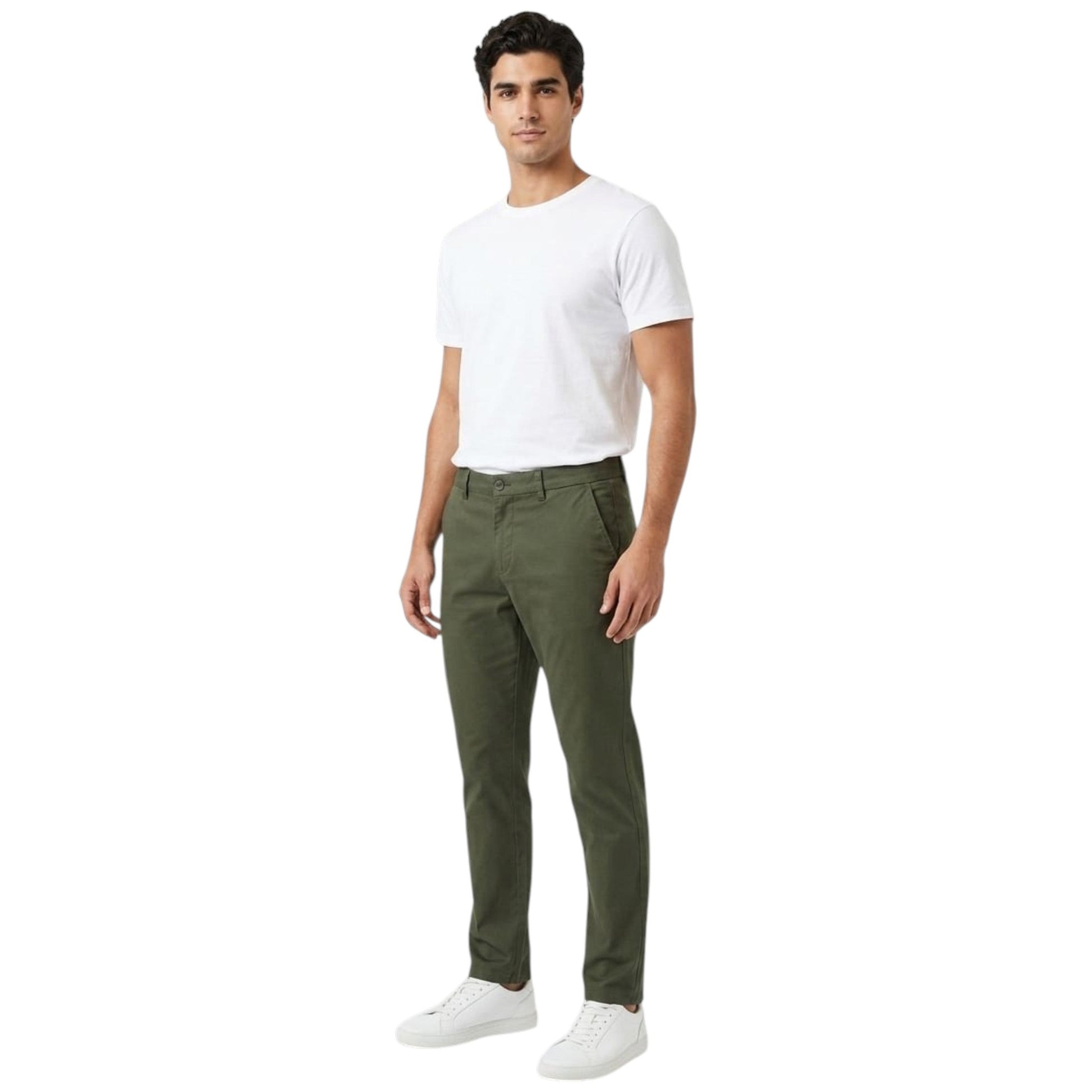 Men's Plain Pant,Olive
