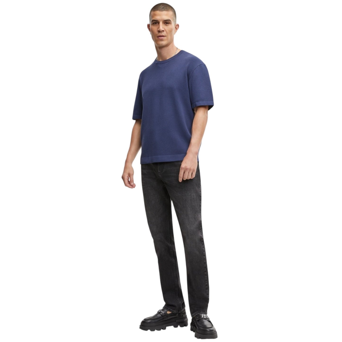 Men's Textured Top,Navy