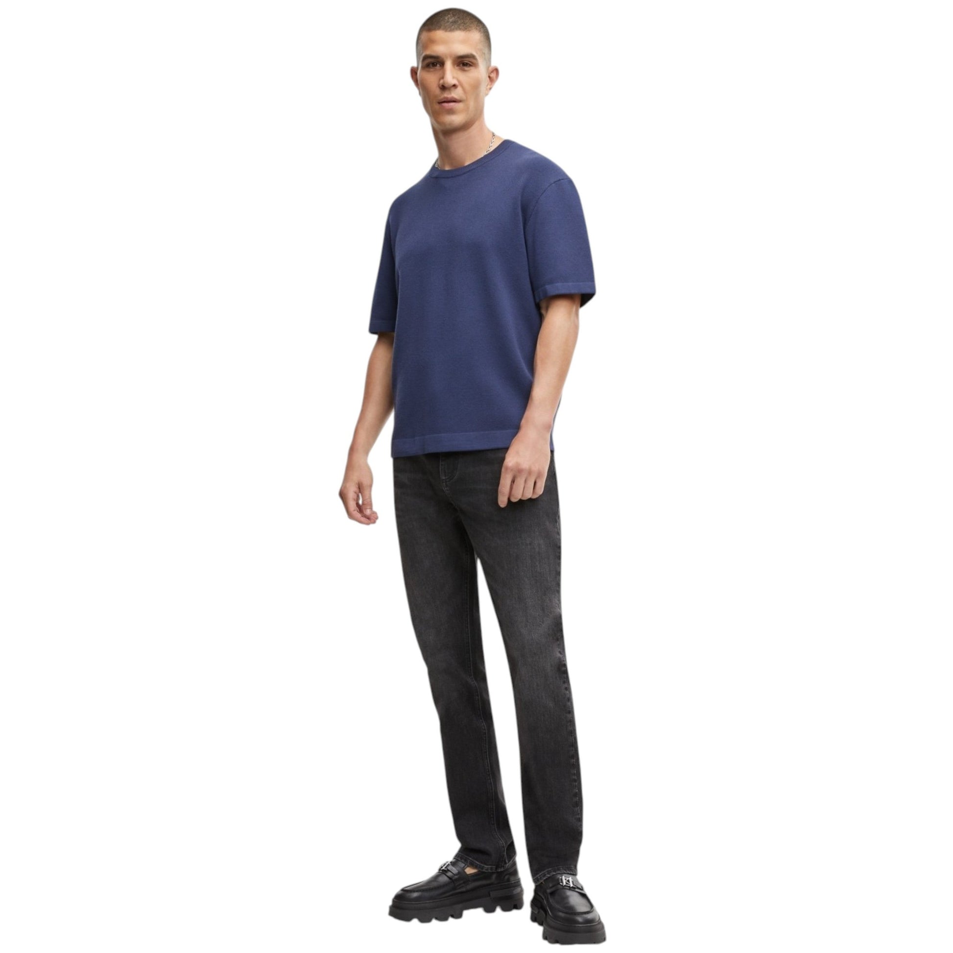 Men's Textured Top,Navy