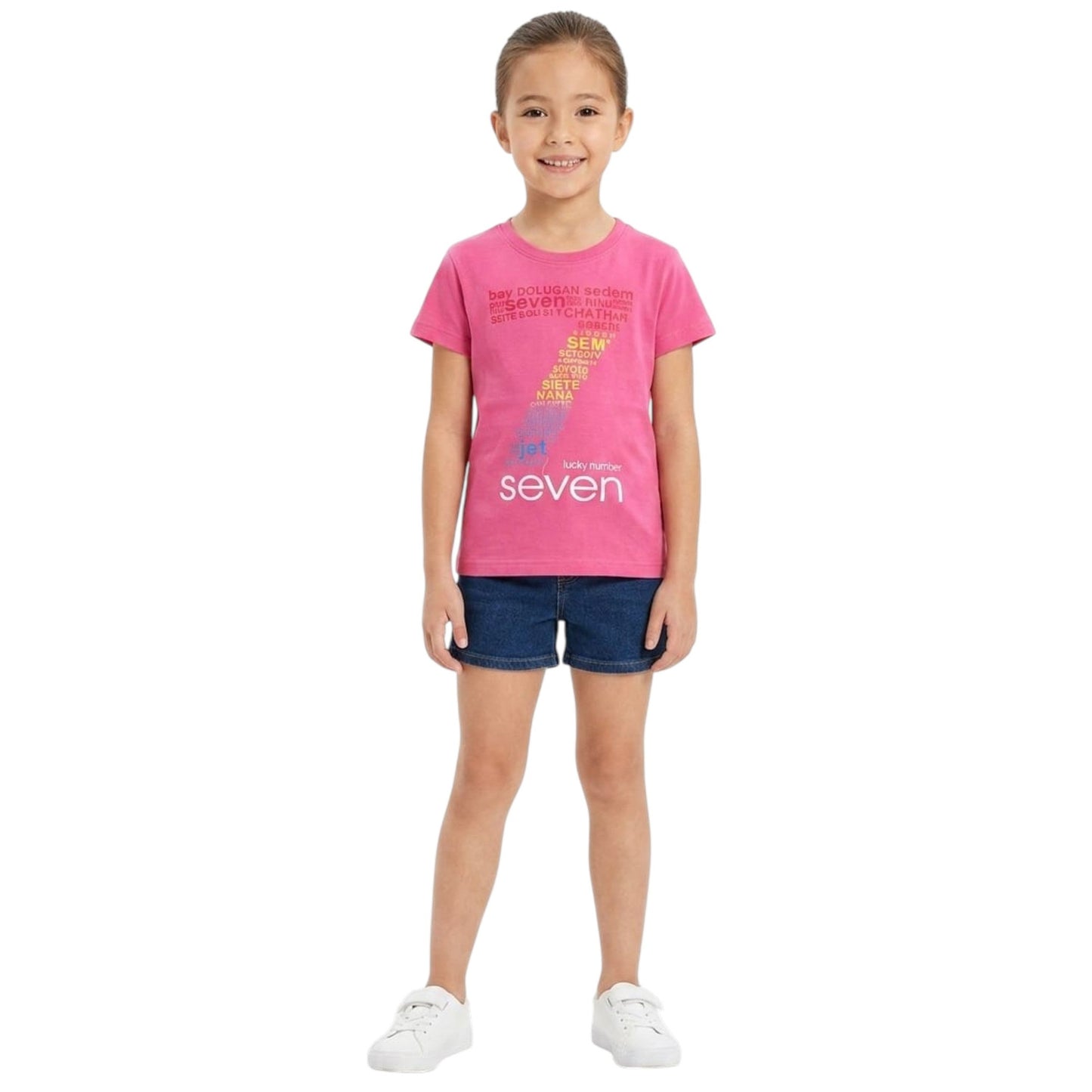 Kids Girl's Printed Top,Pink