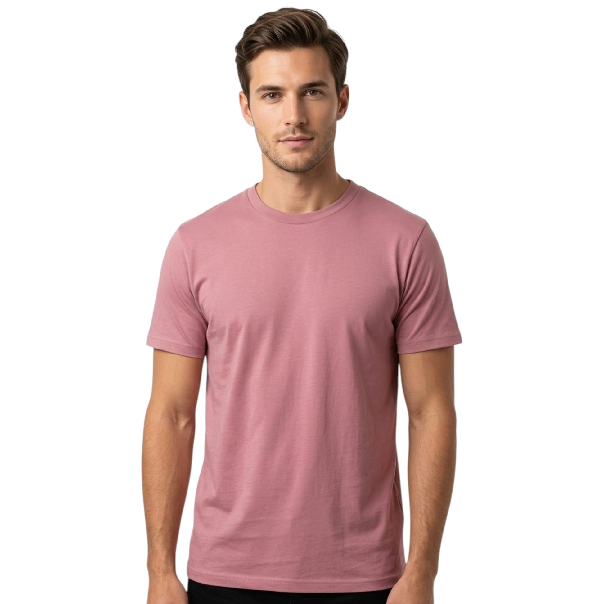 Men's Plain Top,Dusty Pink