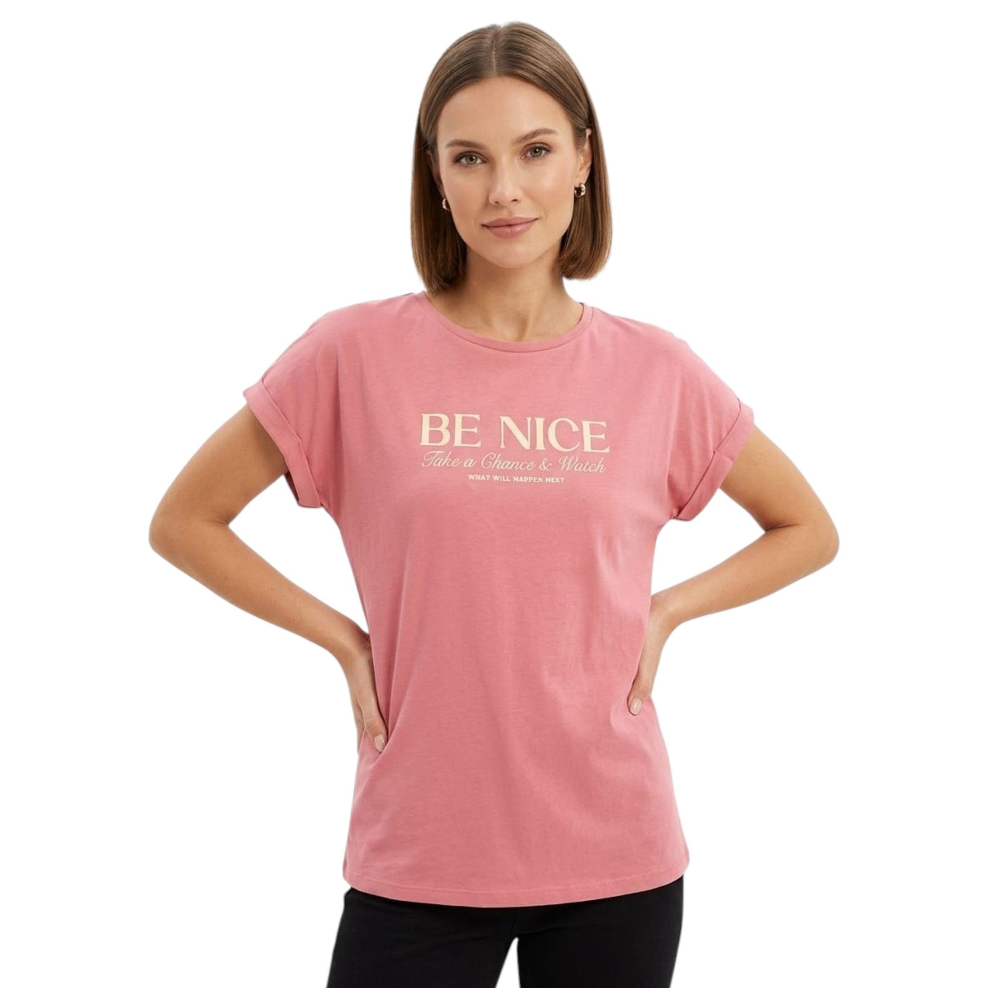 Women's Printed Top,Pink