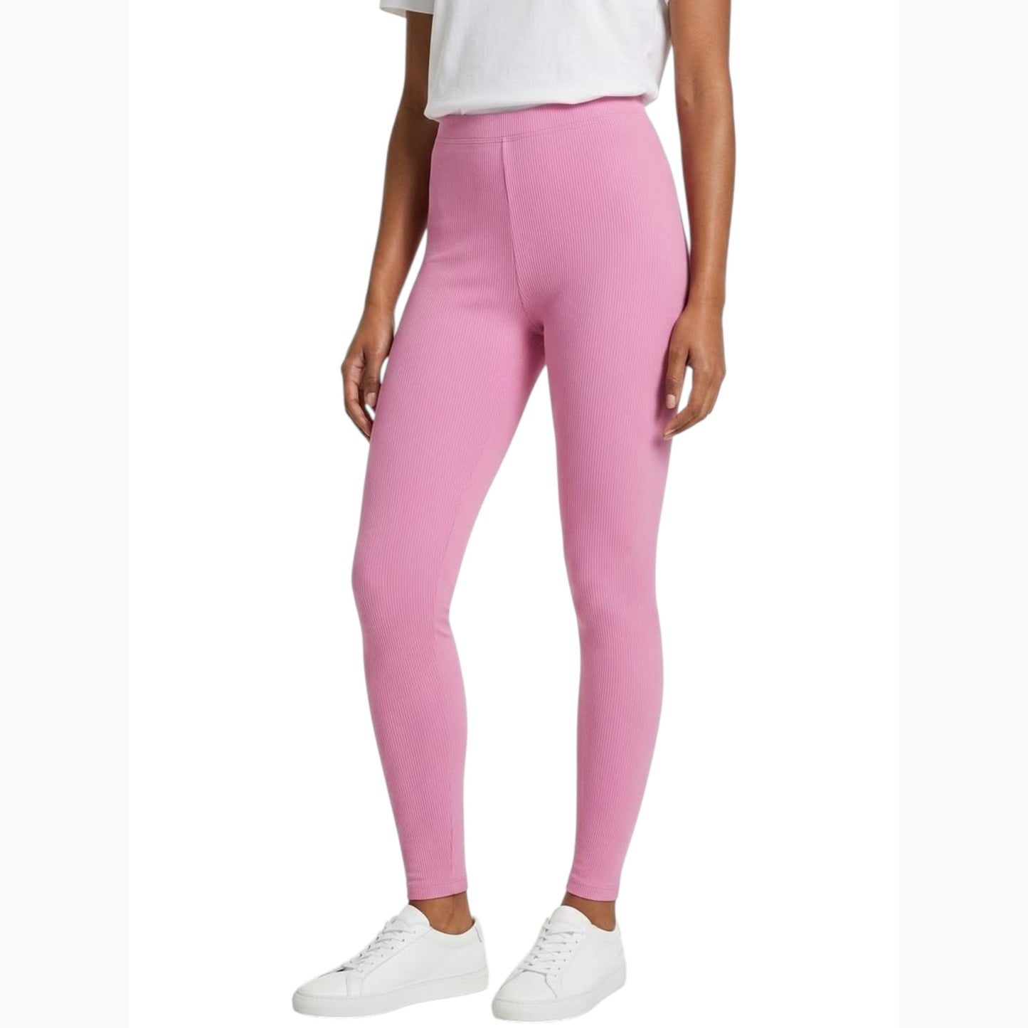 Women's Ribbed Legging,Pink
