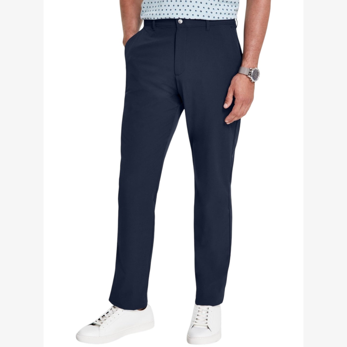 Men's Plain Solid Pant,Navy