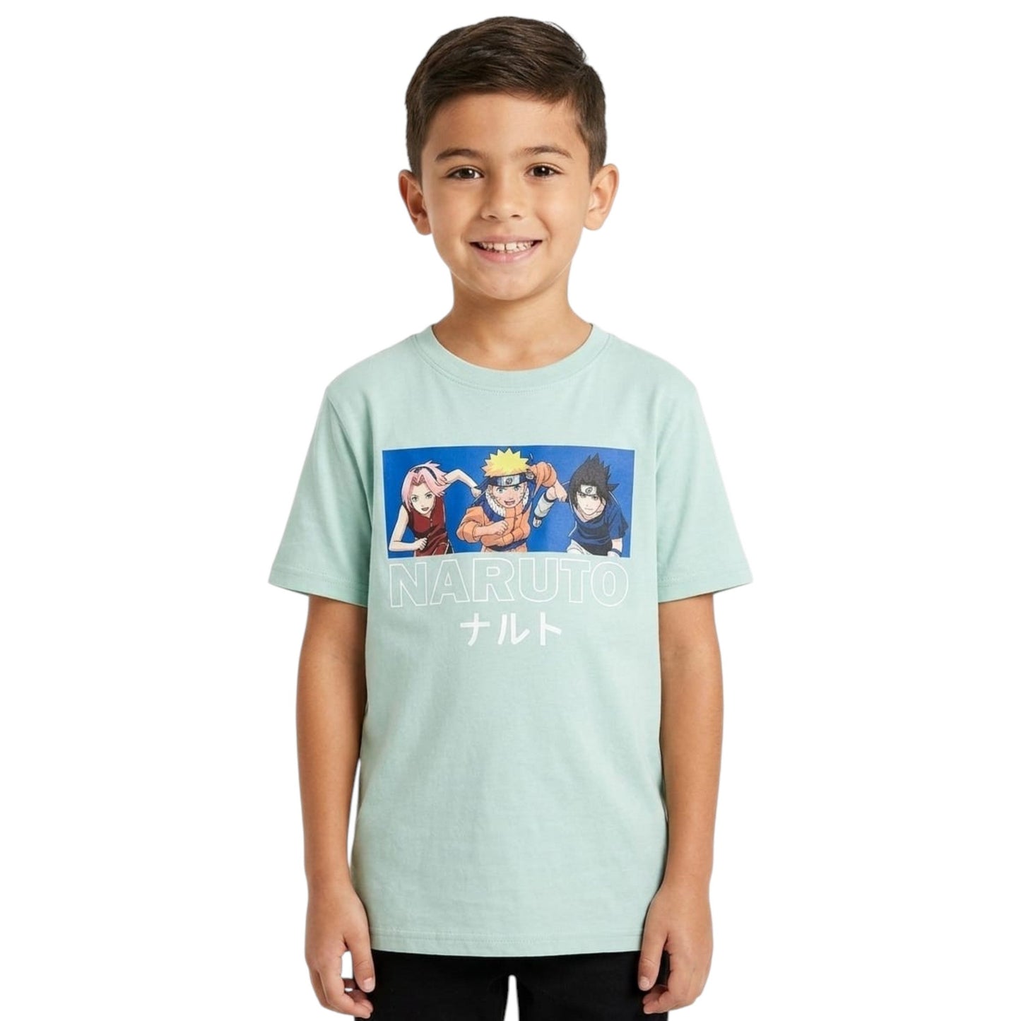 Kids Boy's Printed Top,Mint Green