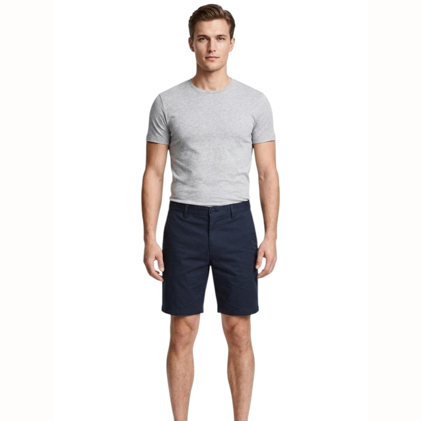 Men's Plain Solid Short,Navy