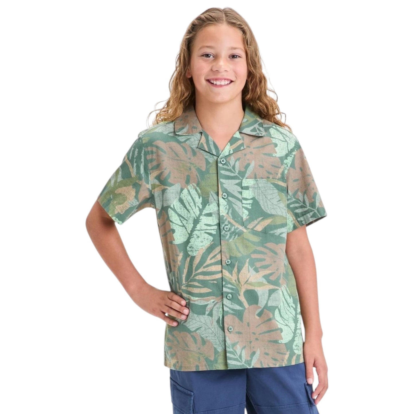Kids Boy's Printed Dress Shirt,Multi