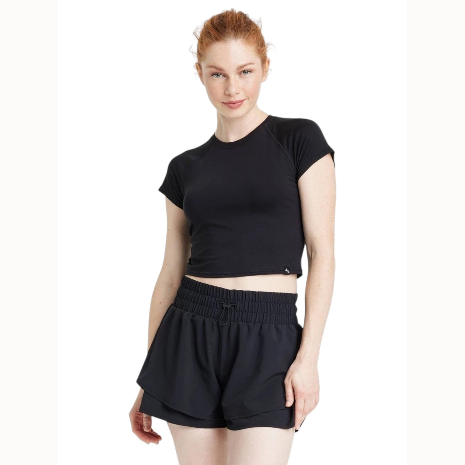 Women's Plain Solid Top,Black