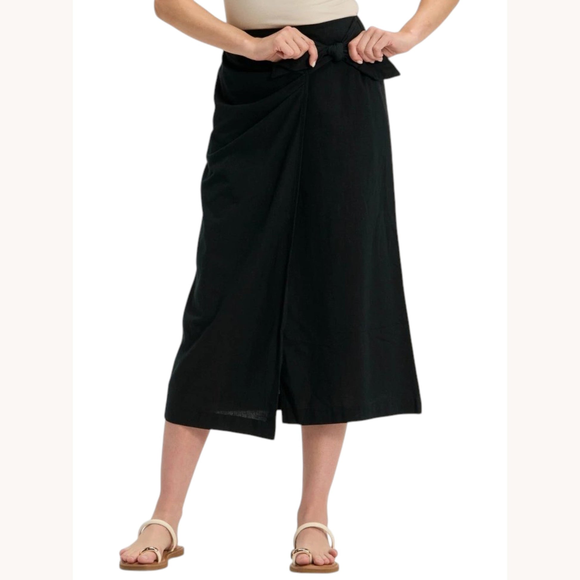 Women's Plain Solid Skirt,Black