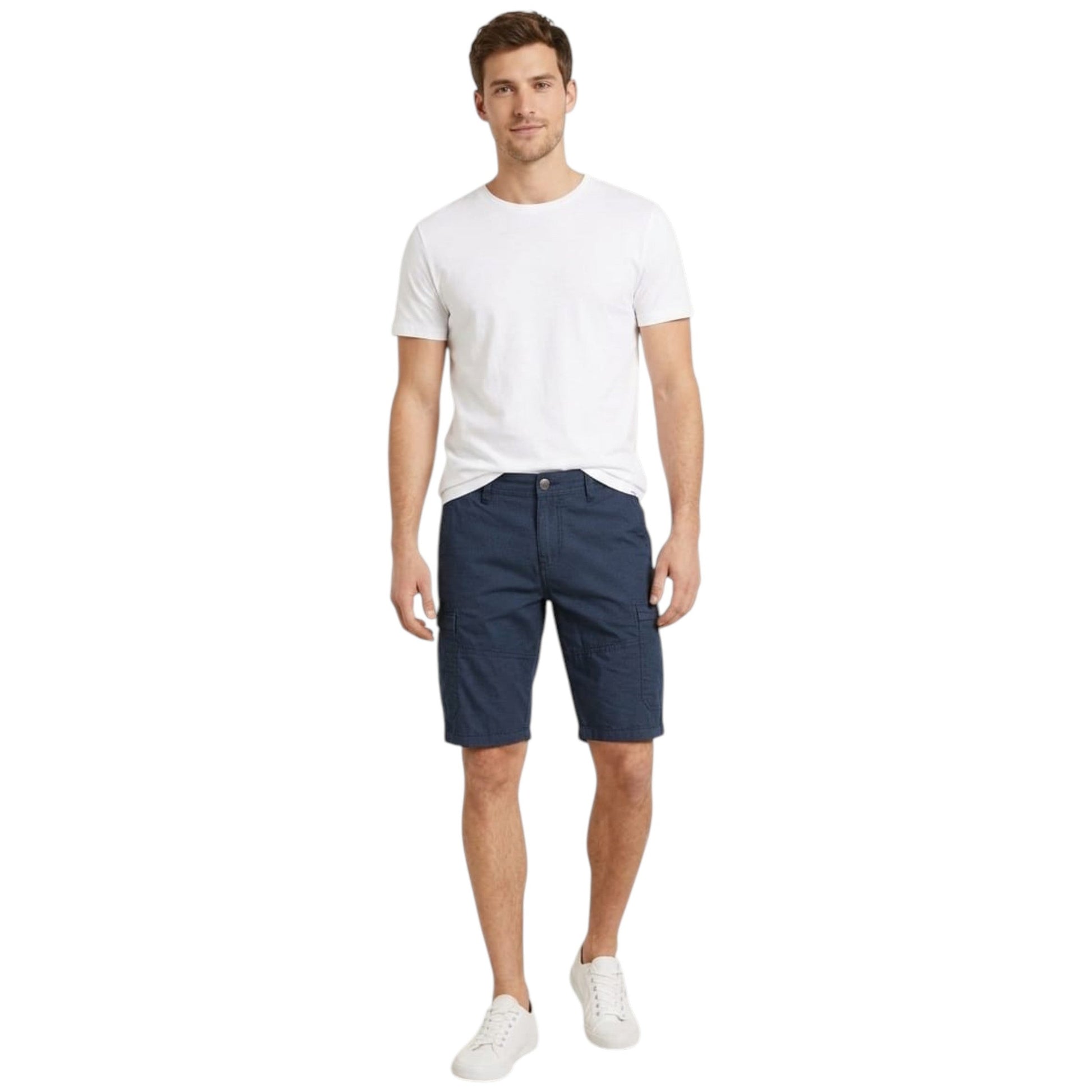 Men's Printed Cargo Short,Navy