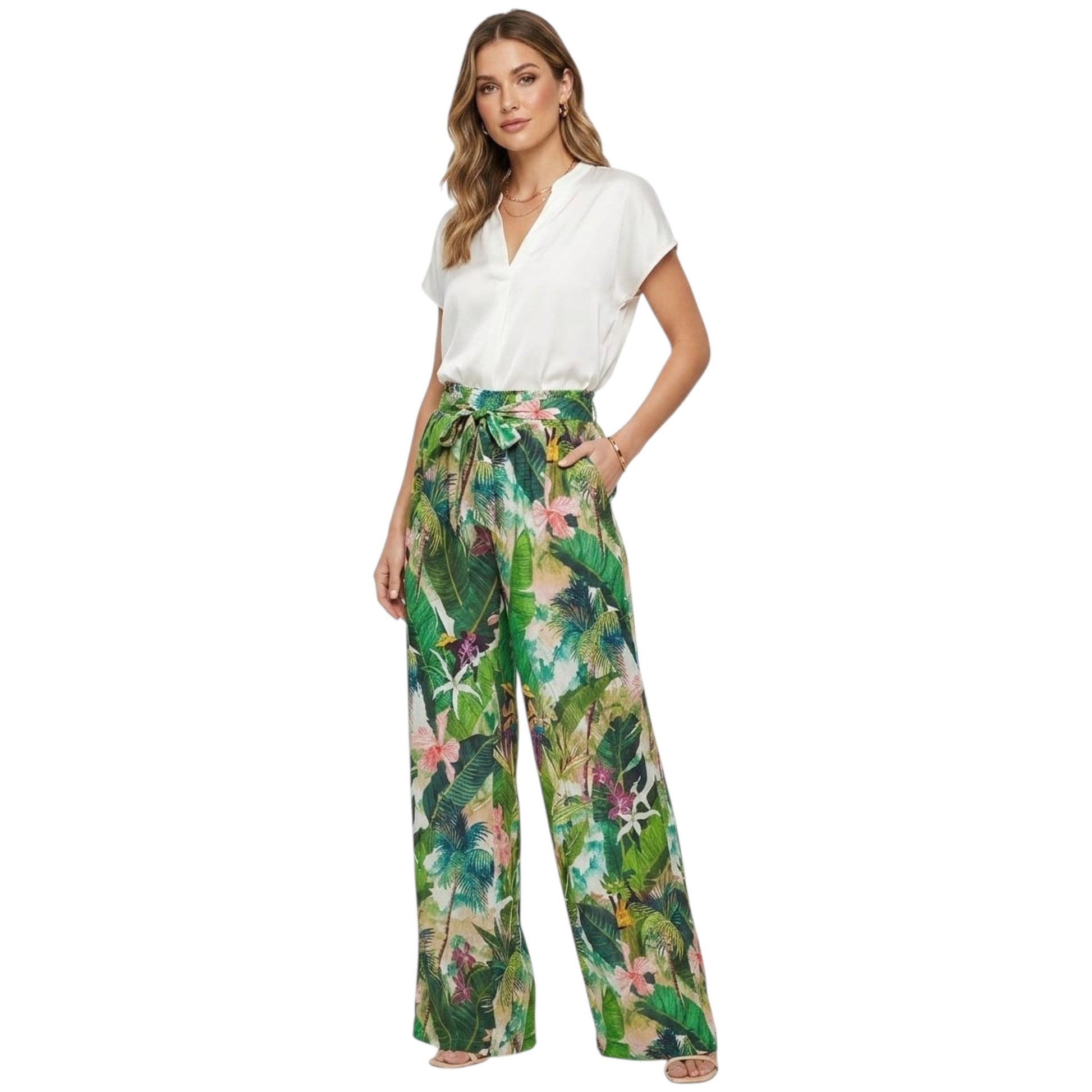 Women's Printed Pant,Multi