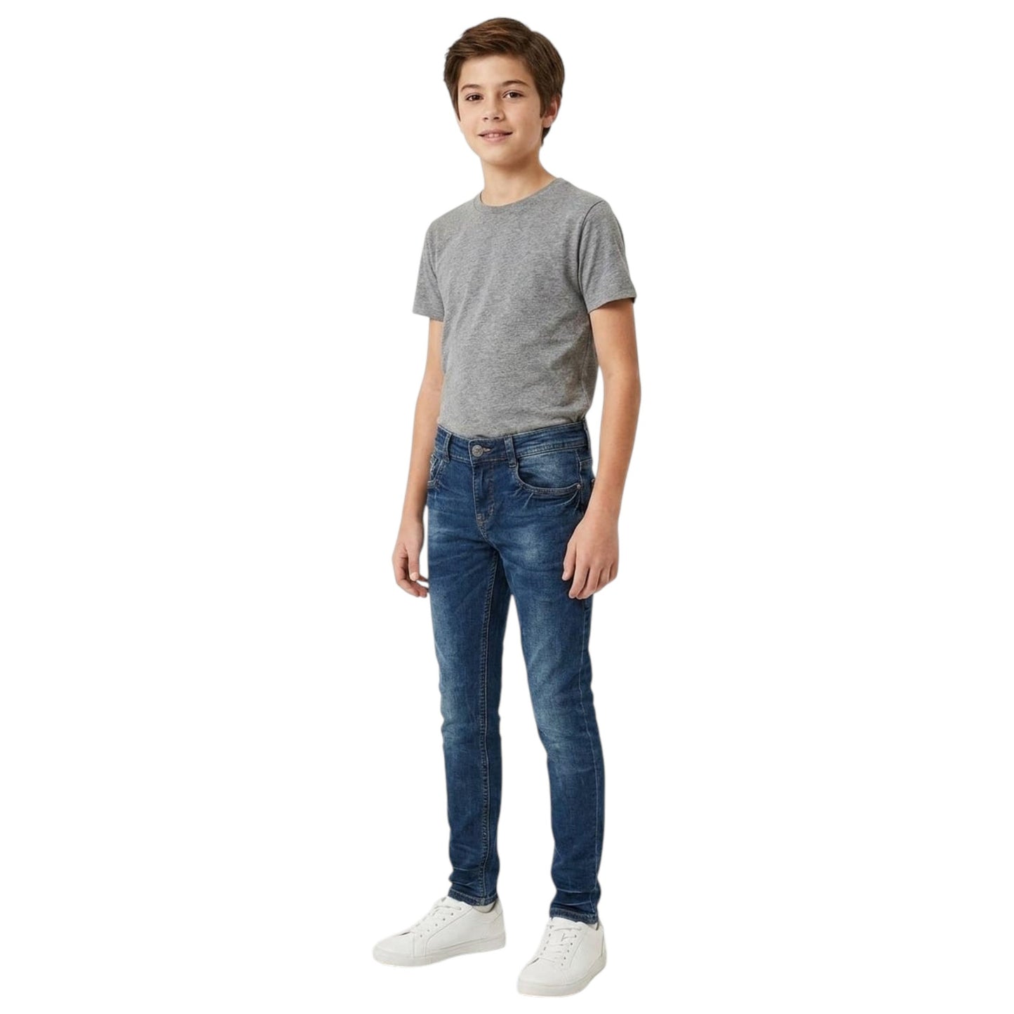 Kids Boy's Plain Jeans,Navy