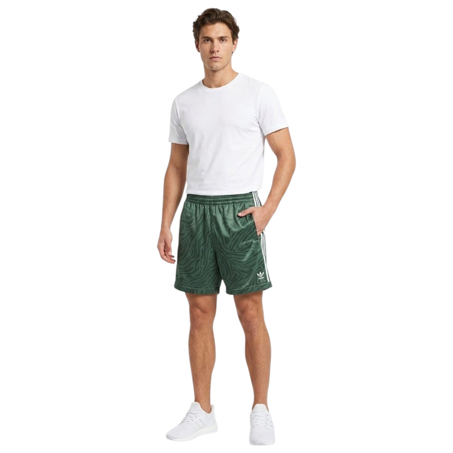 Men's Colorblocked Sport Short,Olive