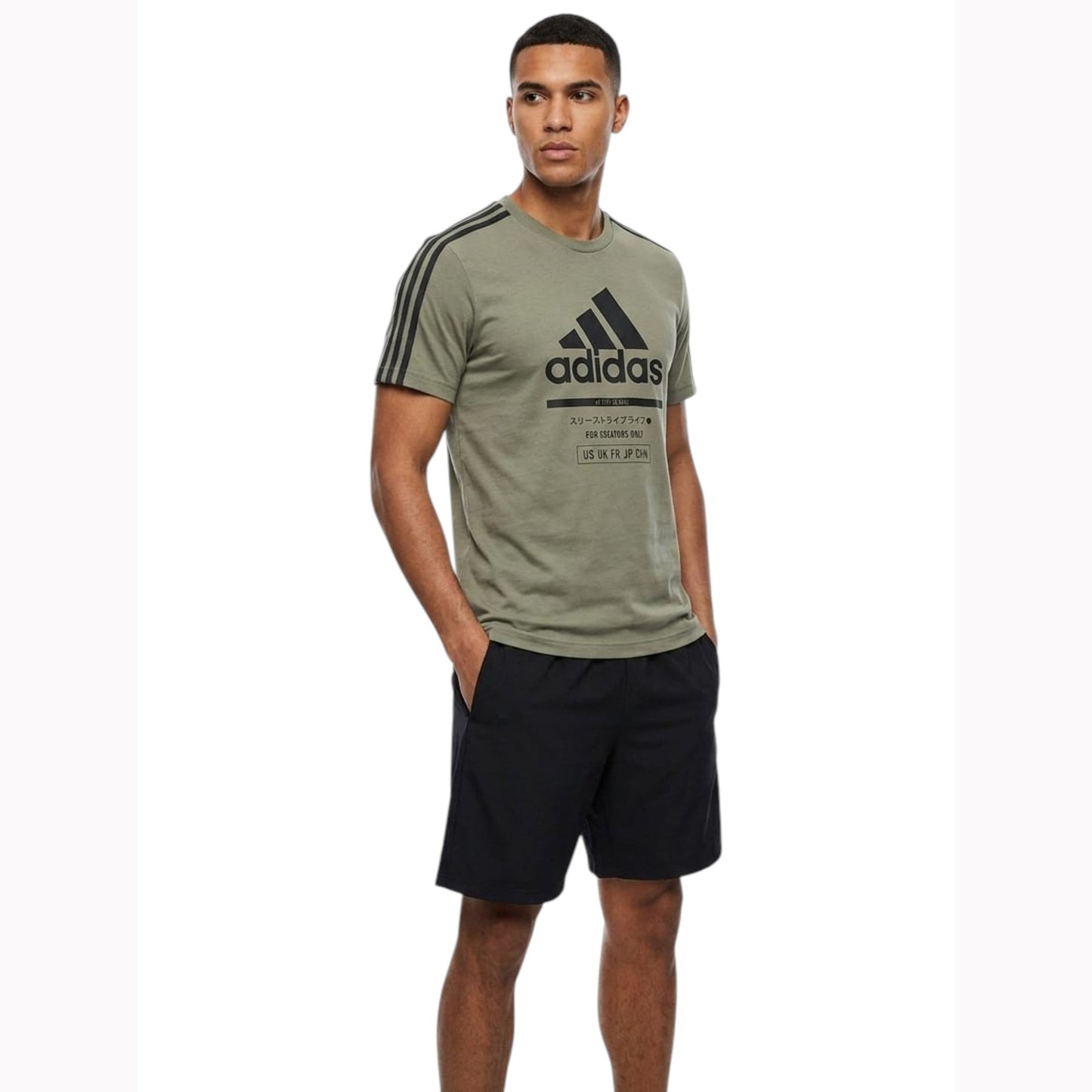 Men's Colorblocked Top,Olive